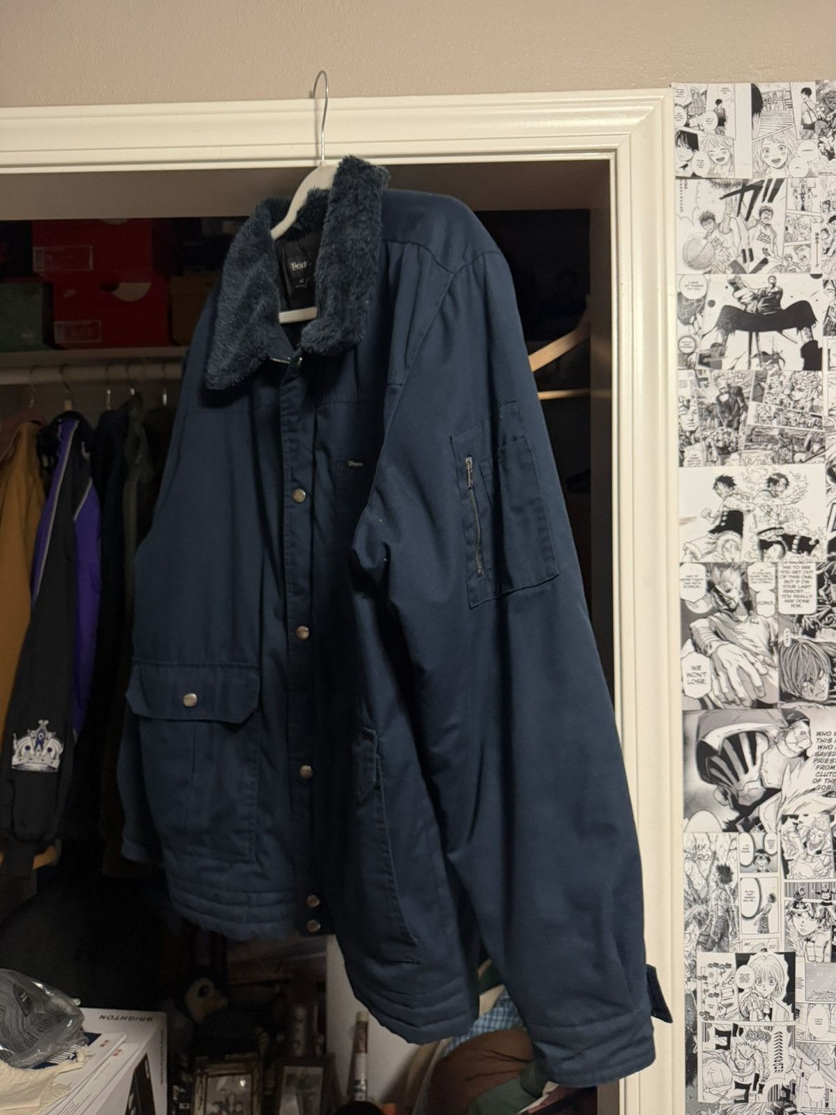 Brixton Vintage Navy Blue Brixton Chore Jacket Size US XL / EU 56 / 4 - 7 Thumbnail