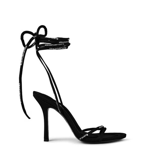 Alexander Wang o1g2r1mq0824 Heels 105 Sandals in Black & White Size US 8 / IT 38 - 1 Thumbnail