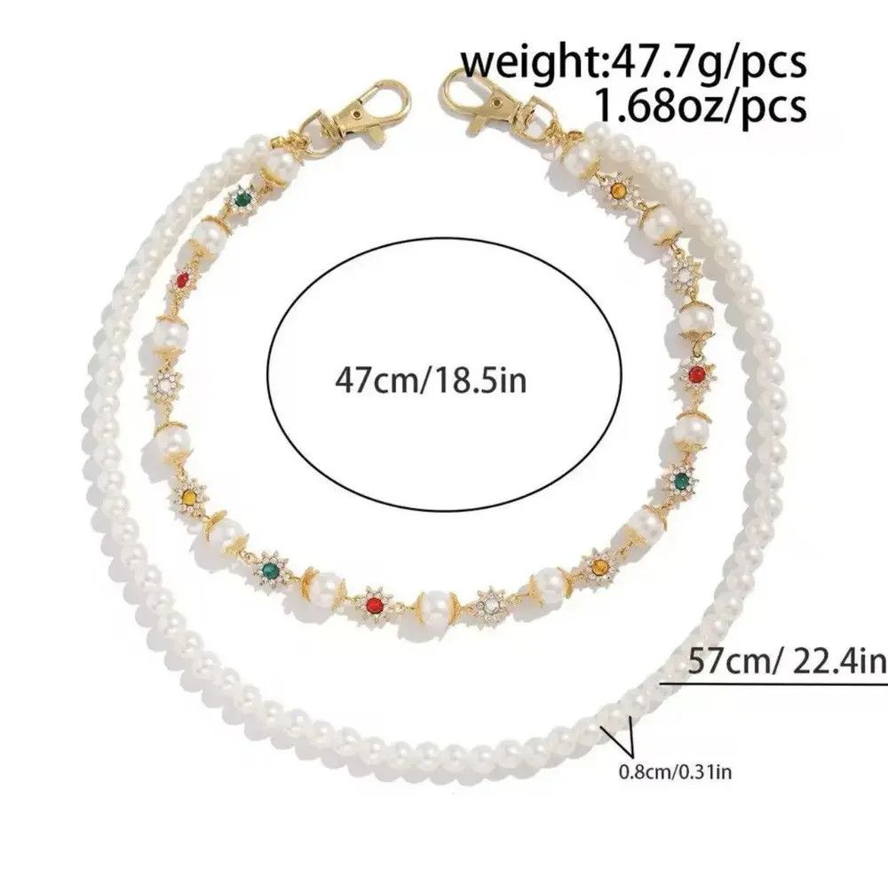 Other Exquisite Imitation Pearl Keychain Wallet Belt Chain Size ONE SIZE - 5 Thumbnail