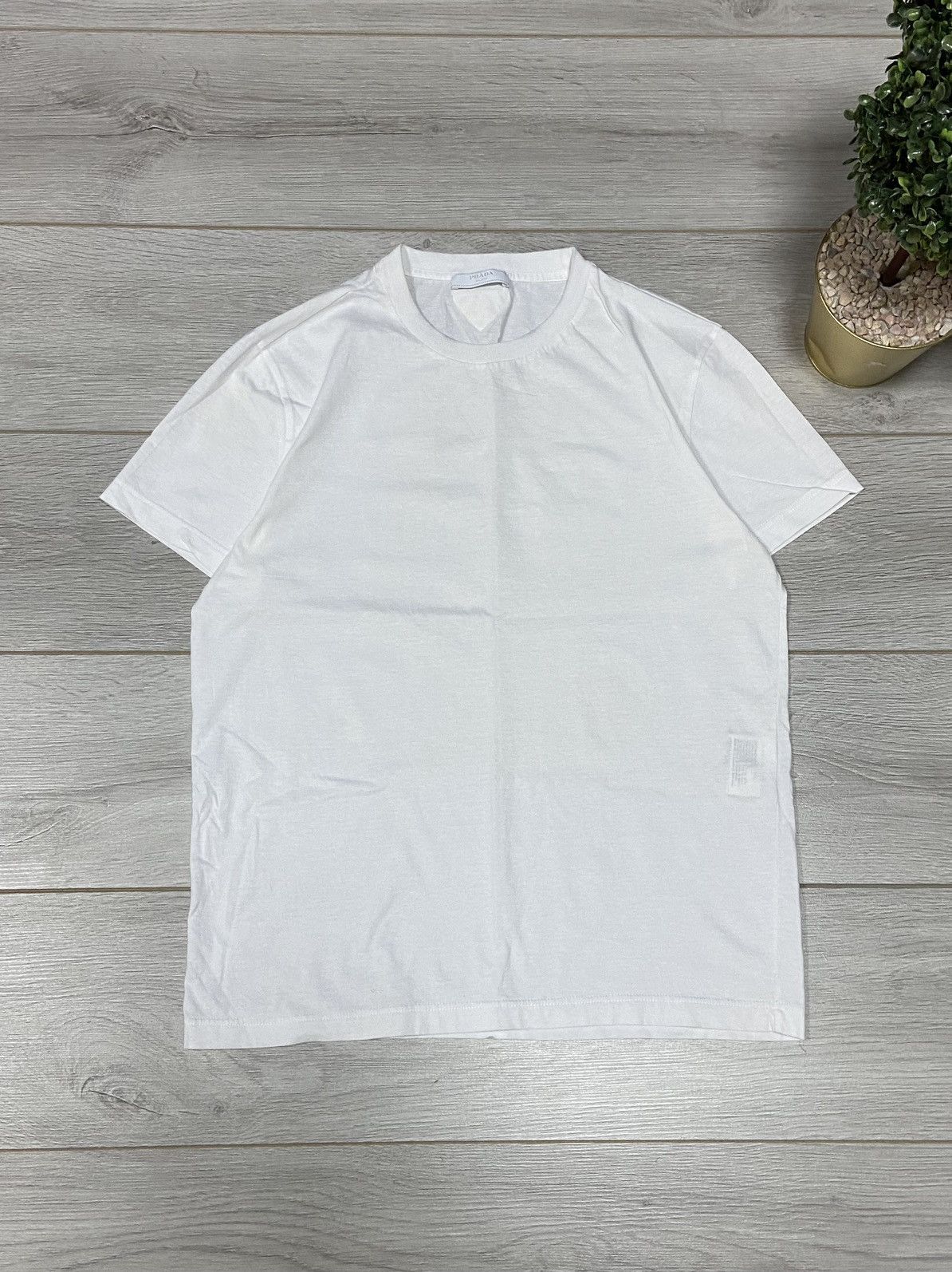 Prada Prada triangle tab logo stripe t-shirt Size US M / EU 48-50 / 2 - 1 Thumbnail