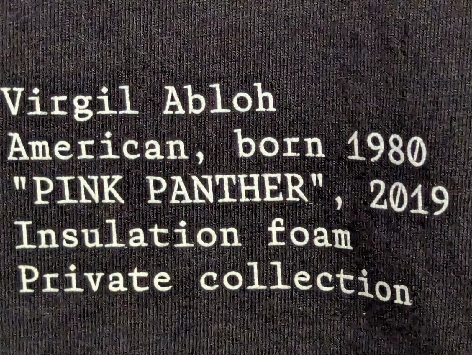 Virgil Abloh ICA Figures Of Speech Pink Panther Large