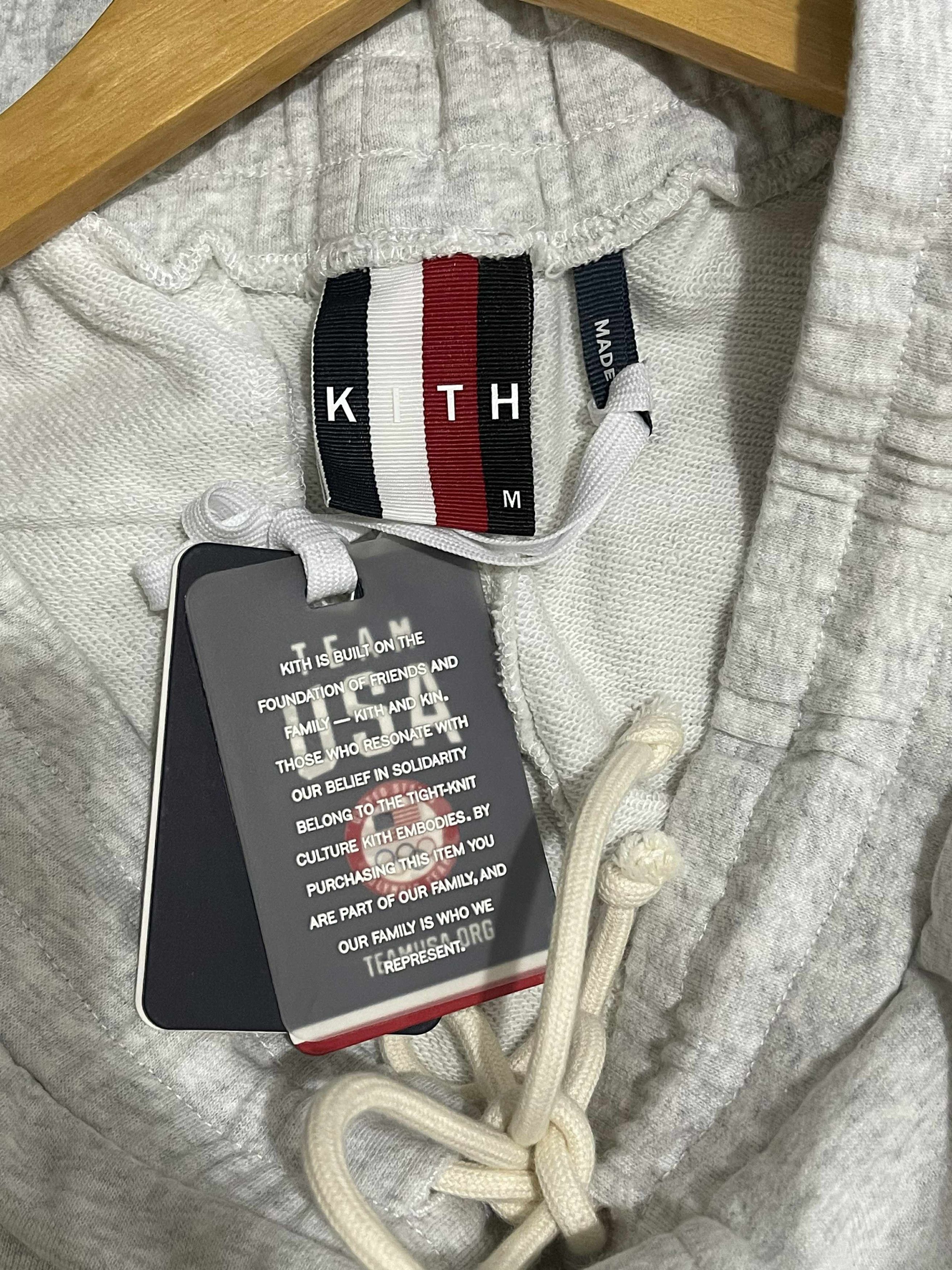 Kith Kith for Team USA 5 Rings Jordan Short Light Heather Grey Size US 31 - 5 Thumbnail