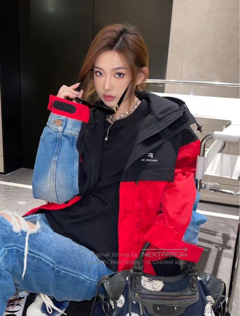 Balenciaga Balenciaga Double Stitch Embroidered Denim Patchwork Denim Size US M / EU 48-50 / 2 - 7 Thumbnail