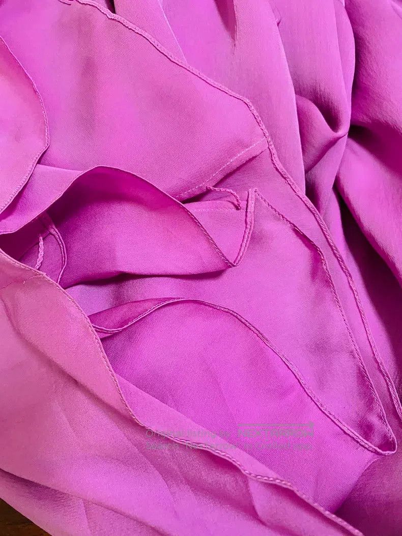 The Row The Row size 2 Purple Double Silk Trousers Size 25" / US 0 / IT 36 - 4 Thumbnail