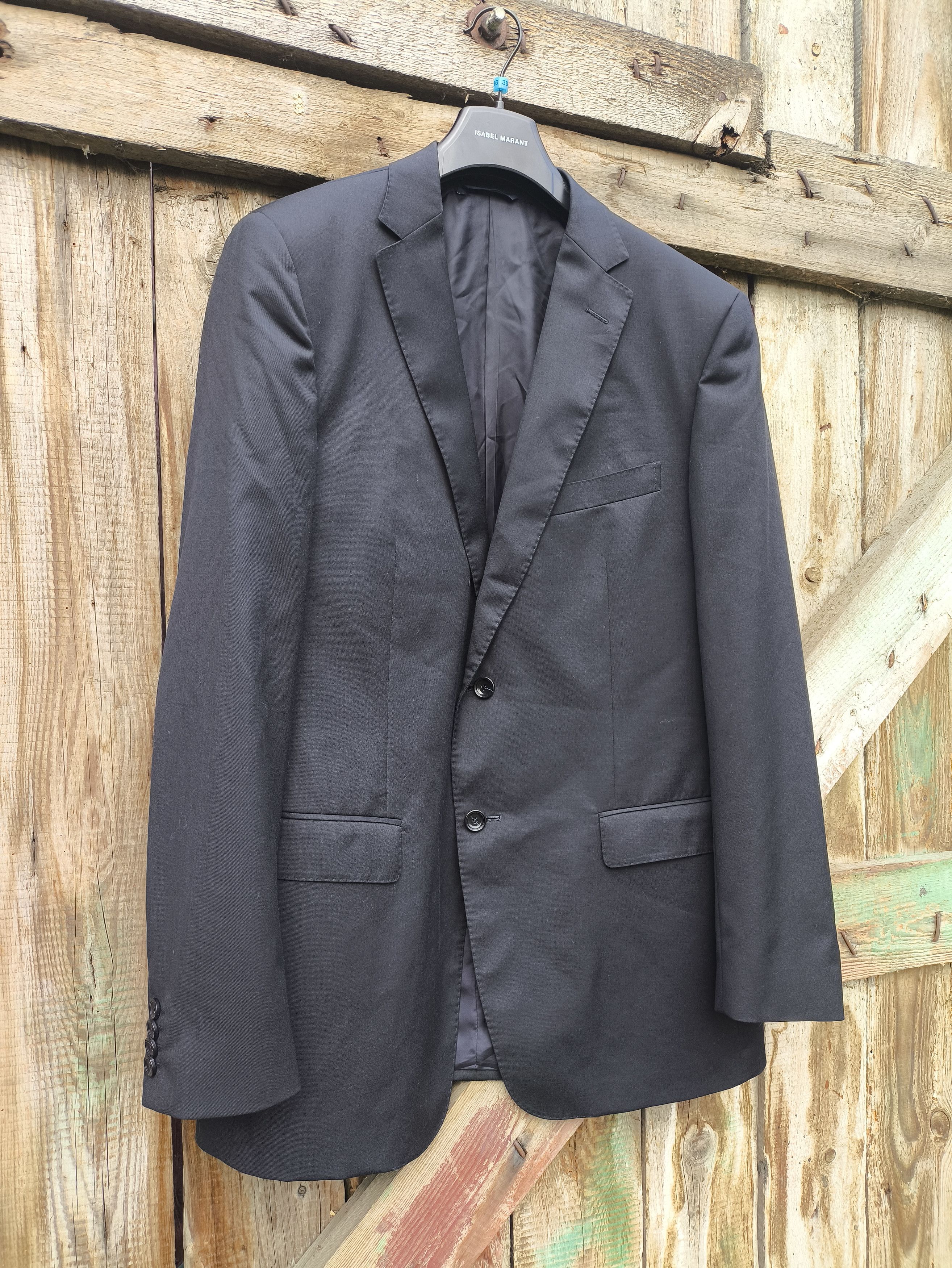 Z Zegna Z Zegna Black wool suit 50 Size 50L - 2 Thumbnail