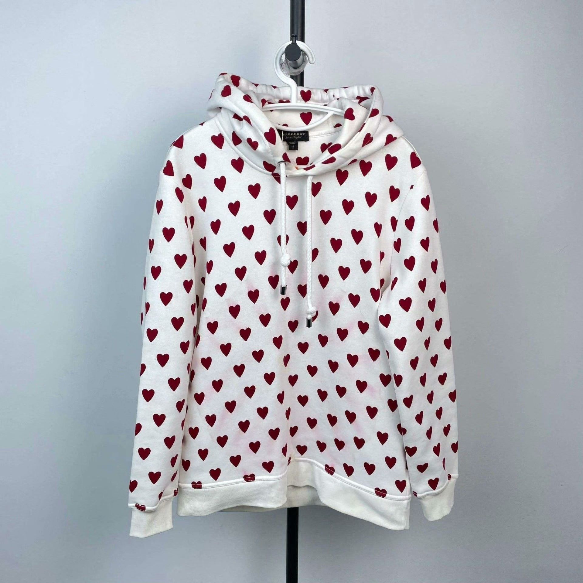 Burberry Burberry Cotton White Hoodie L Men Size US L / EU 52-54 / 3 - 1 Thumbnail