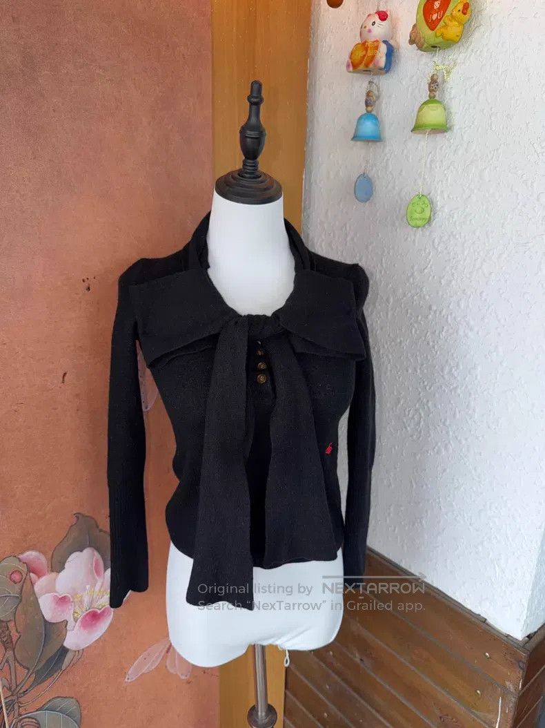 Vivienne Westwood Vivienne Westwood Butterfly Knot Cashmere Knit Top Size L / US 10 / IT 46 - 2 Thumbnail
