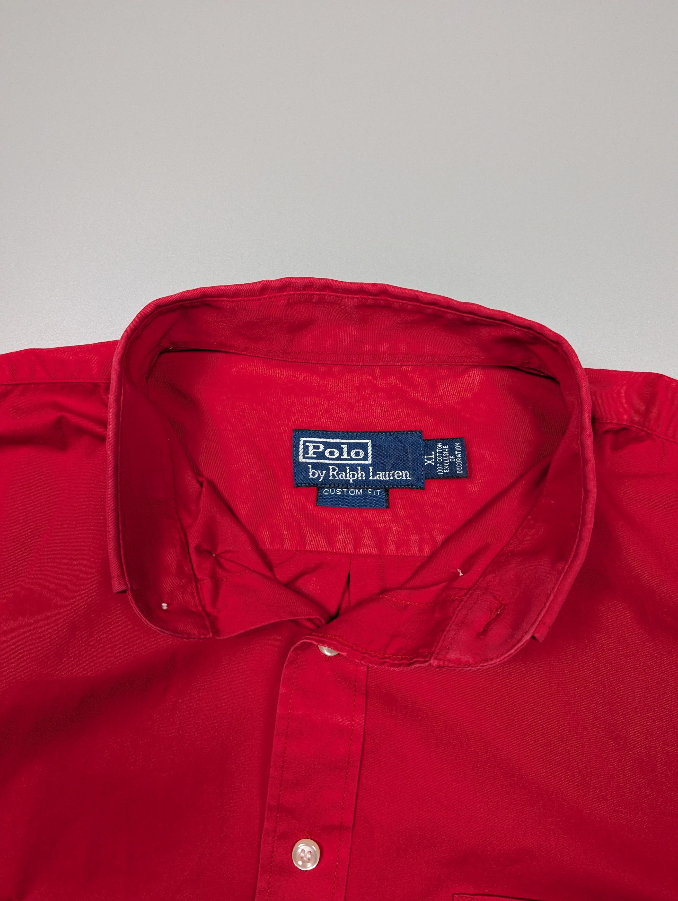 Polo Ralph Lauren × Vintage Polo Ralph Lauren Vintage Men's Red Long Sleeve Shirt Size US XL / EU 56 / 4 - 6 Thumbnail