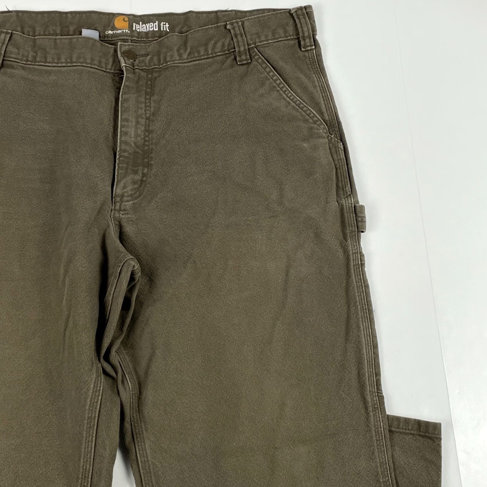 Carhartt Carhartt Pants Mens 40 x 32 Brown Carpenter Relaxed Straight Leg Workwear Rugged Size US 40 / EU 56 - 3 Thumbnail