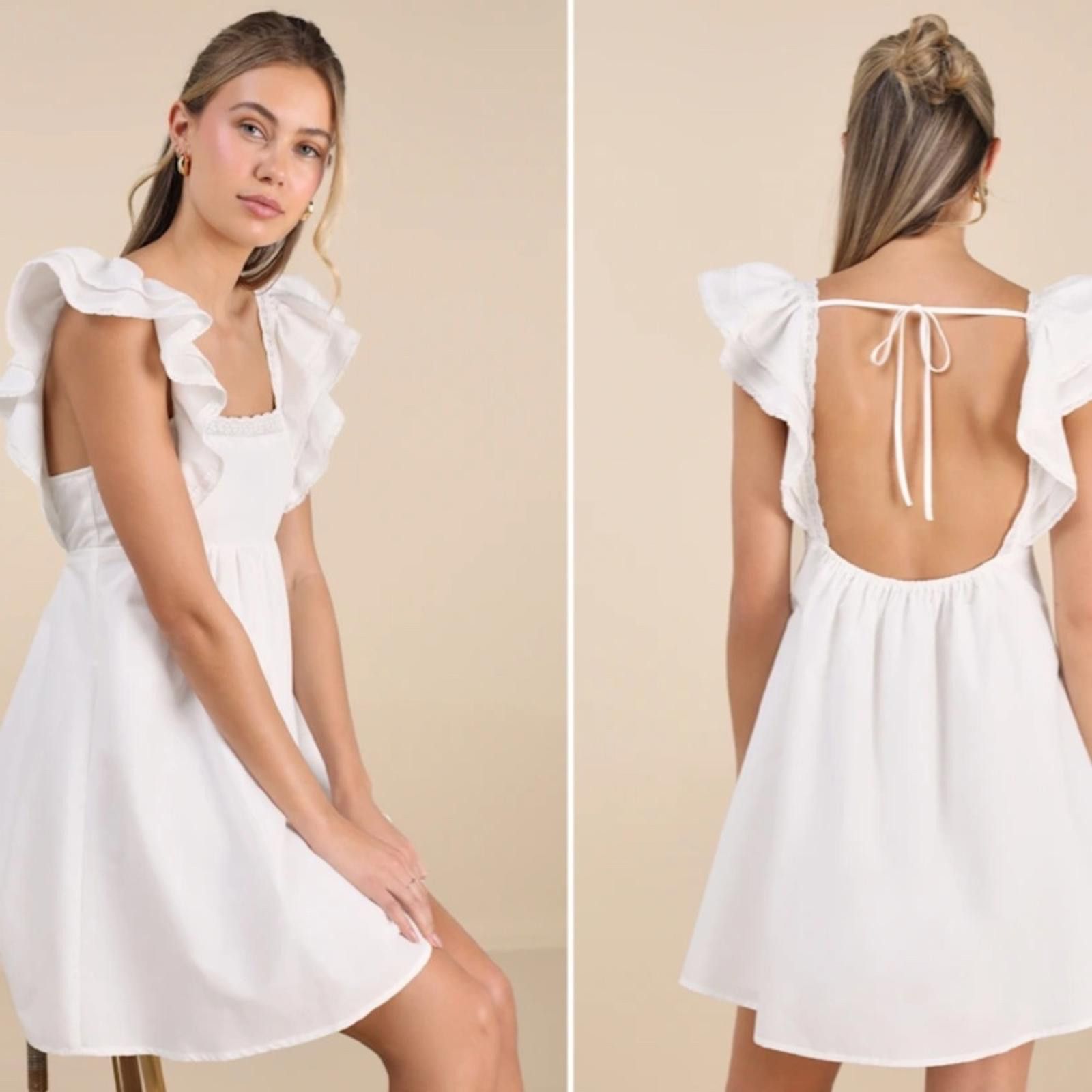 Lulus LULU's Bachelorette Bridal Shower Honeymoon Casual Babydoll Size M / US 6-8 / IT 42-44 - 1 Thumbnail