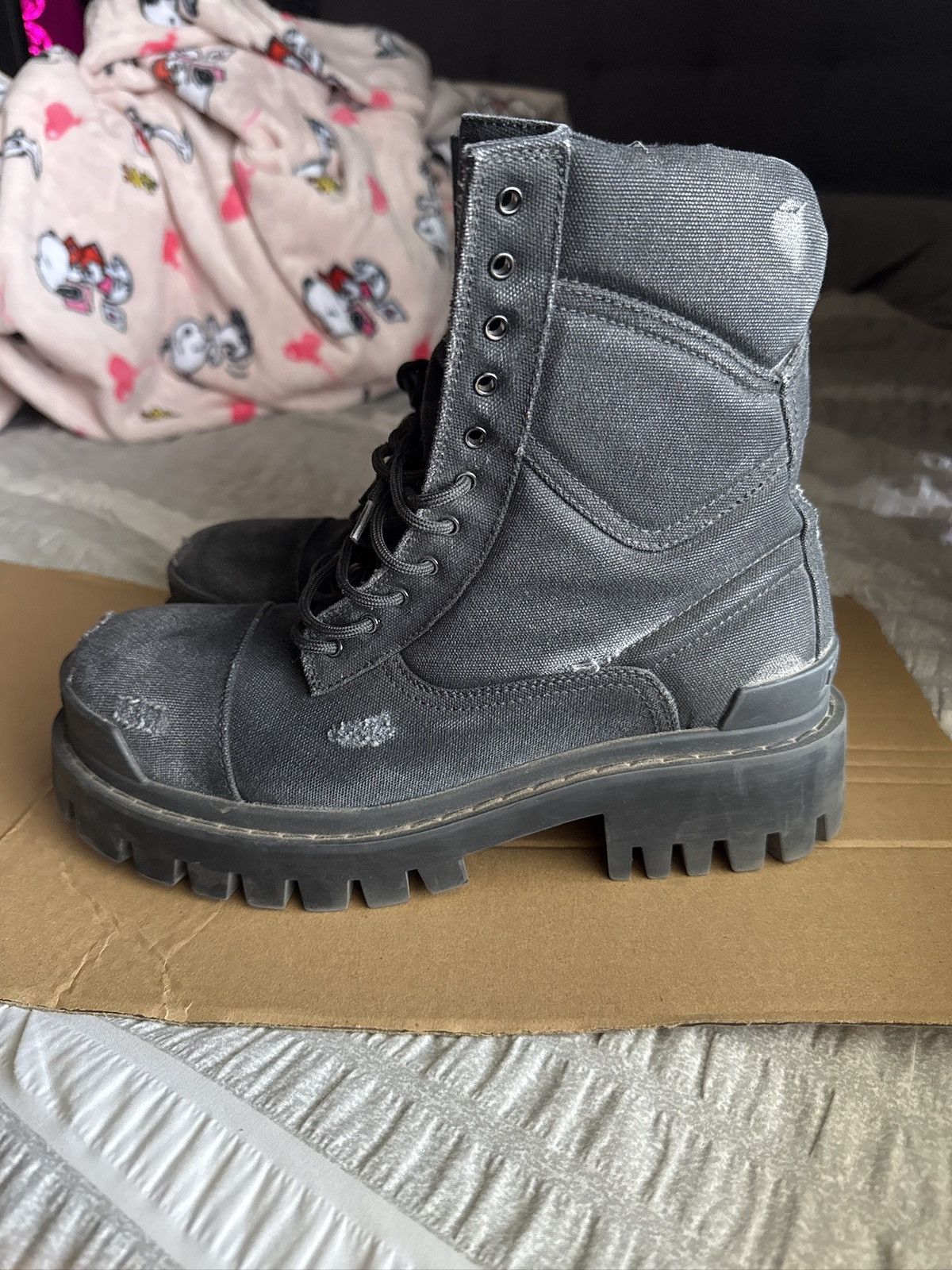 Balenciaga Balenciaga Canvas Strike Boots Size US 8 / EU 41 - 6 Thumbnail