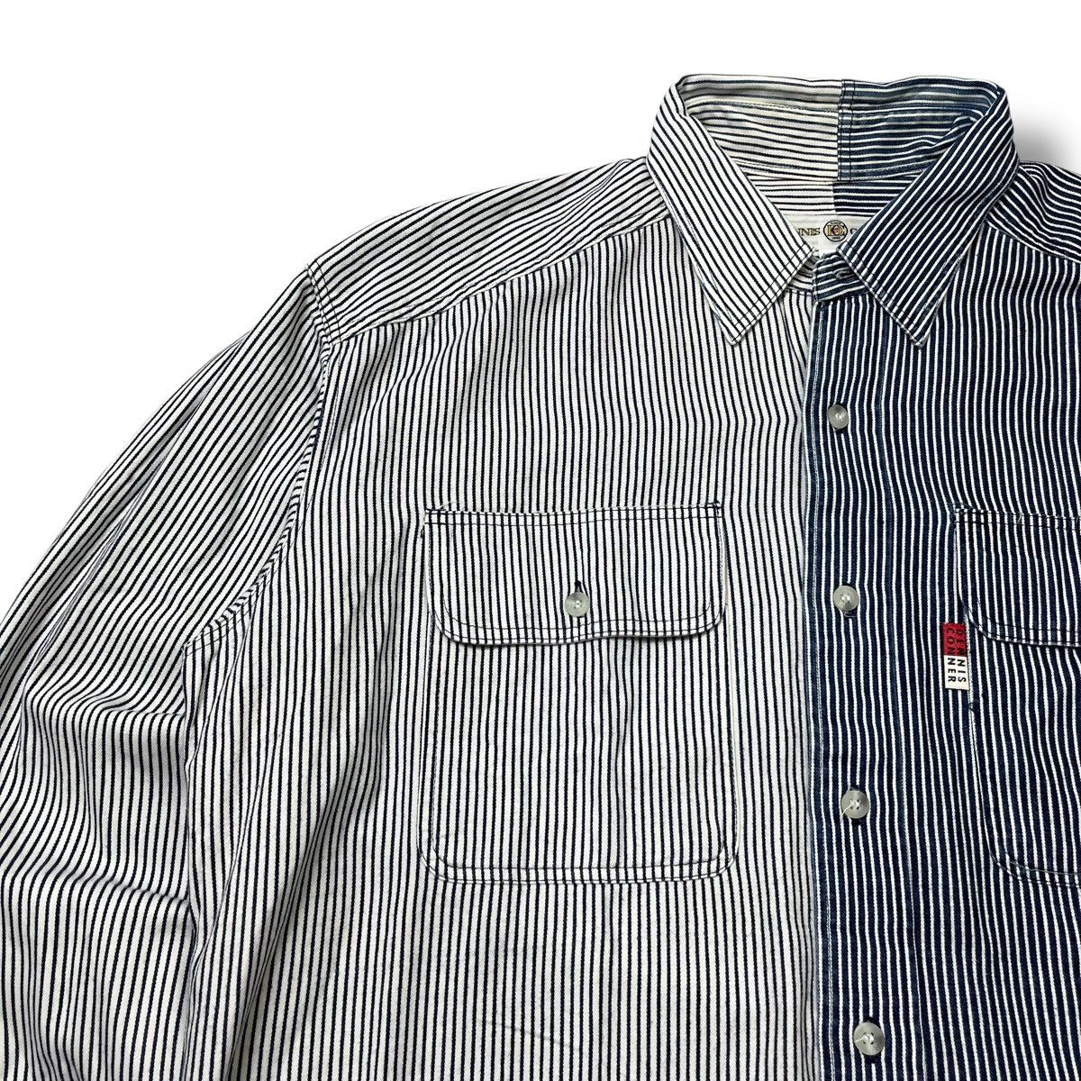 Kapital LAST DROP‼️90s Dennis Conner Split Stripe Button-Up /Needles Size US L / EU 52-54 / 3 - 5 Thumbnail