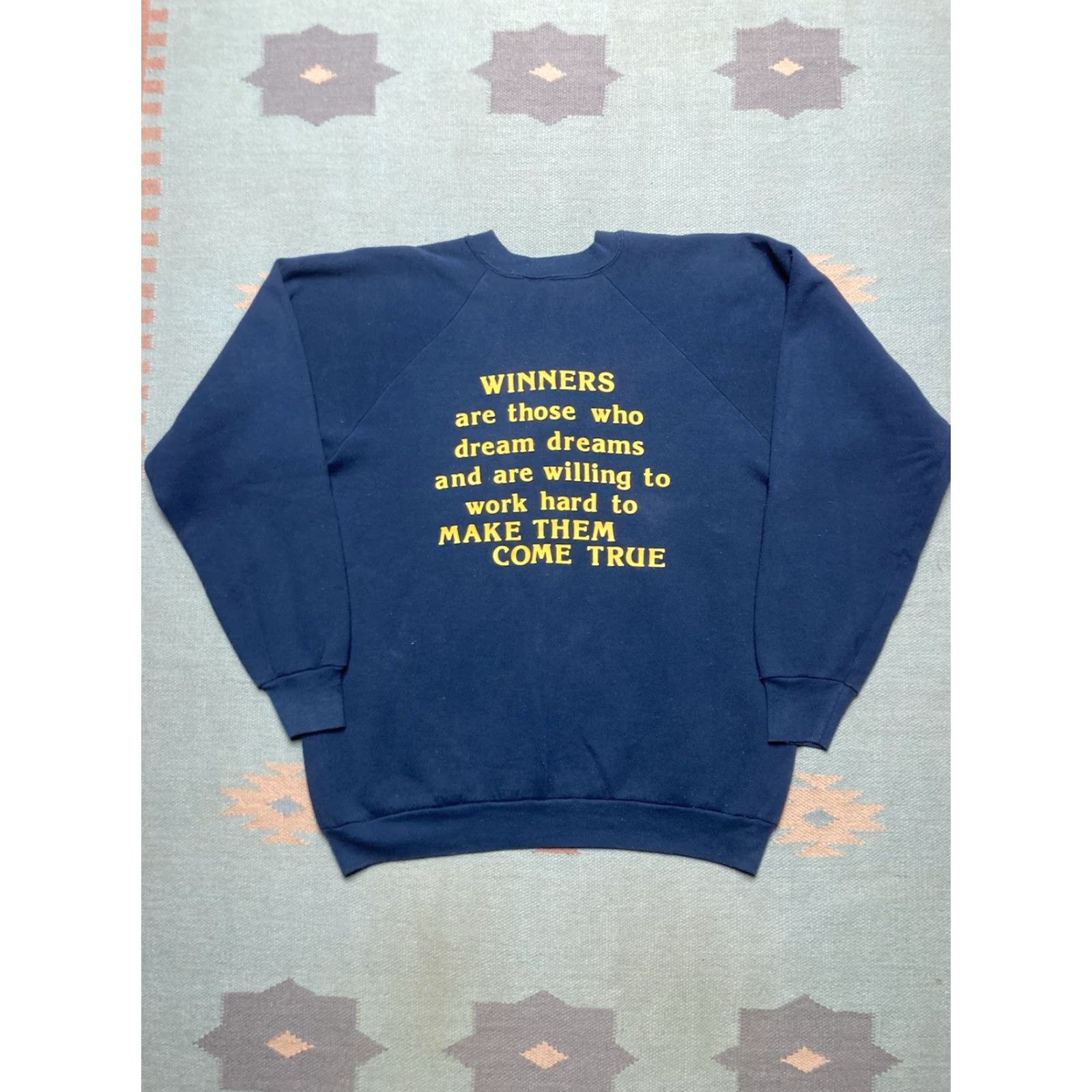 Fruit Of The Loom VINTAGE 80s Volleyball Sweatshirt Fulton fruit of the loom Sports XL Men Blue Pullover Size US XL / EU 56 / 4 - 4 Thumbnail