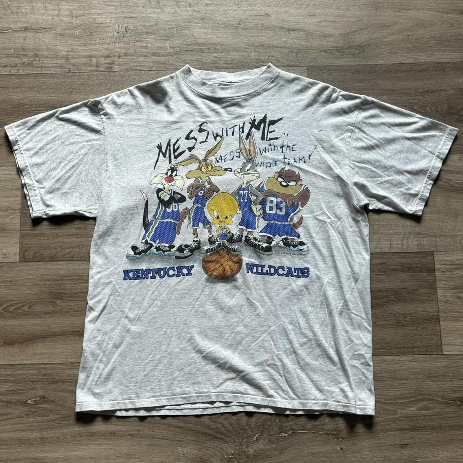 Other Vintage 1996 Kentucky Wildcats Looney Tunes Basketball shirt Size US L / EU 52-54 / 3 - 1 Thumbnail