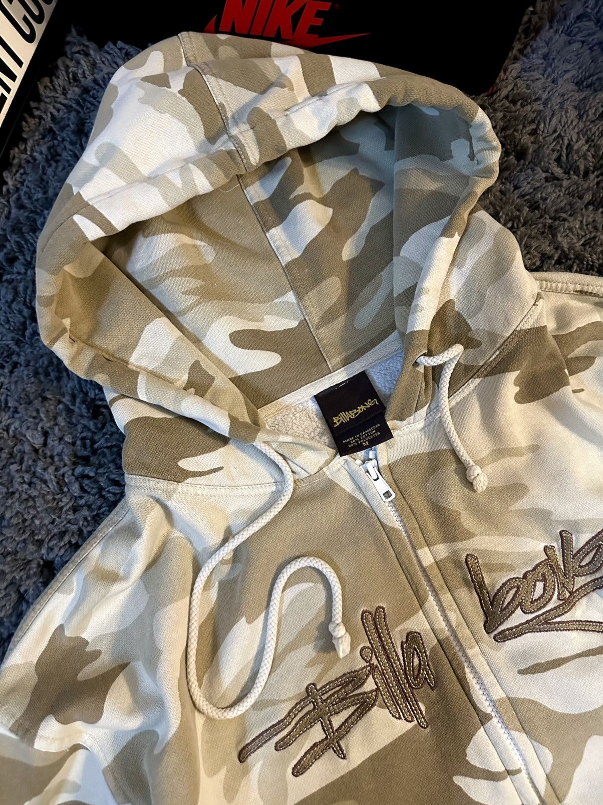 Billabong Y2K Billabong Full Zip Up Hoodie Size US L / EU 52-54 / 3 - 3 Thumbnail