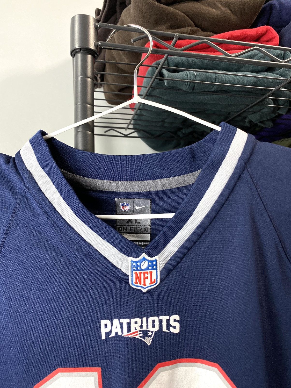 NFL Vintage Nike tee NFL Patriots 12 Brady Jersey T Shirt Size US L / EU 52-54 / 3 - 5 Thumbnail