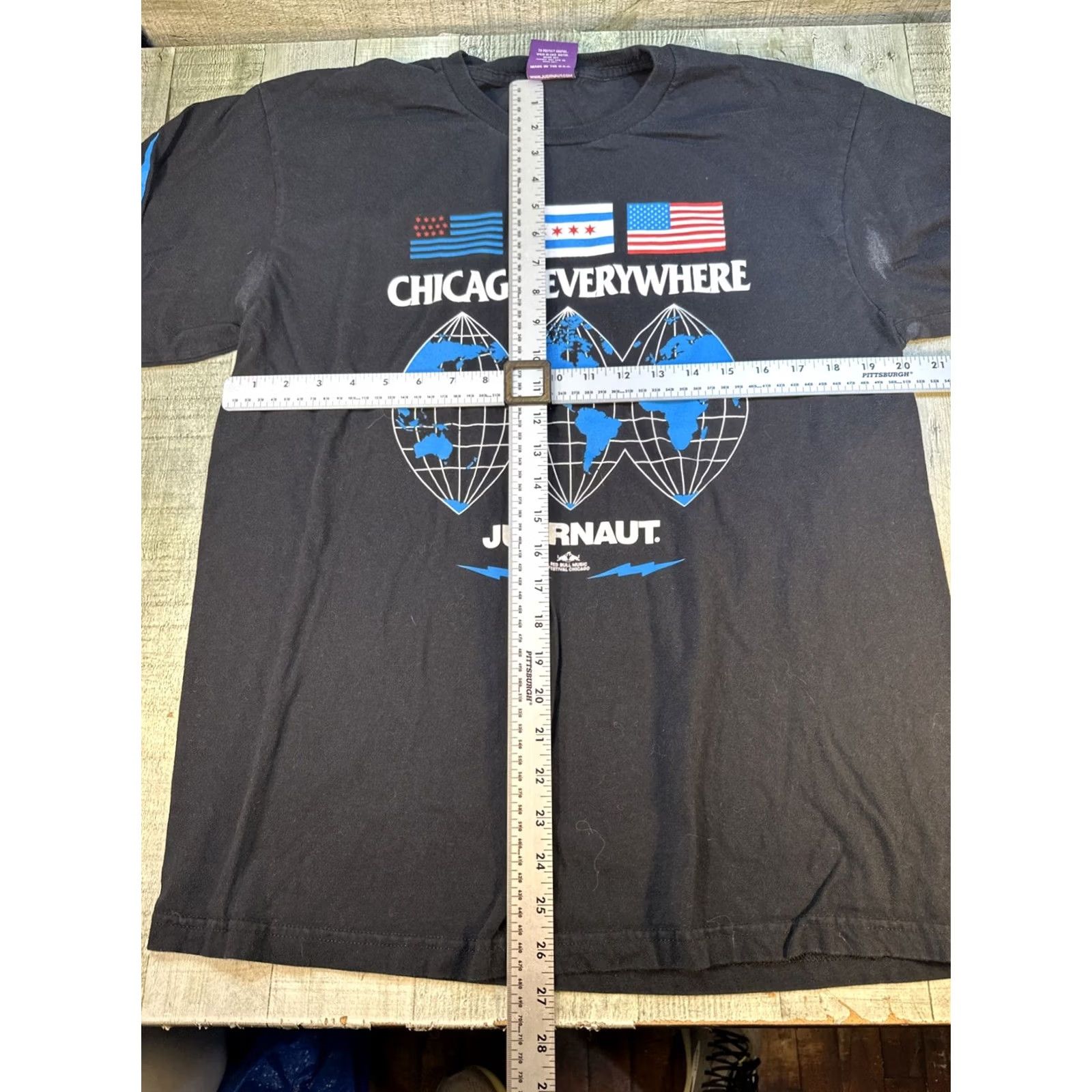 Vintage JUGRNAUT Chicago Everywhere Red Bull Music Festival Shirt Large M Red - Vintage Casual Mens Shirts Shirt Size US M / EU 48-50 / 2 - 6 Thumbnail