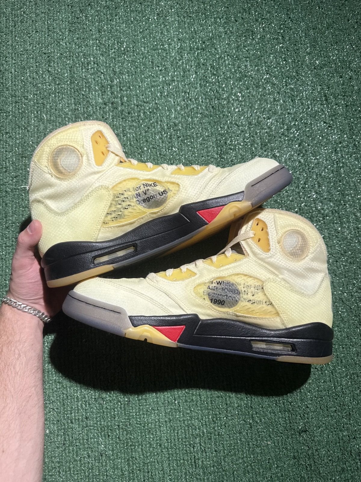 Jordan Brand × Off-White Jordan 5 Off White Sail Size US 13 / EU 46 - 4 Thumbnail