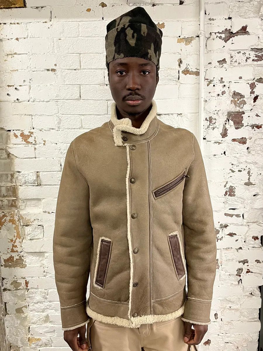 Dolce & Gabbana 2010s Dolce & Gabbana Beige Shearling Leather Jacket Size US S / EU 44-46 / 1 - 1 Thumbnail