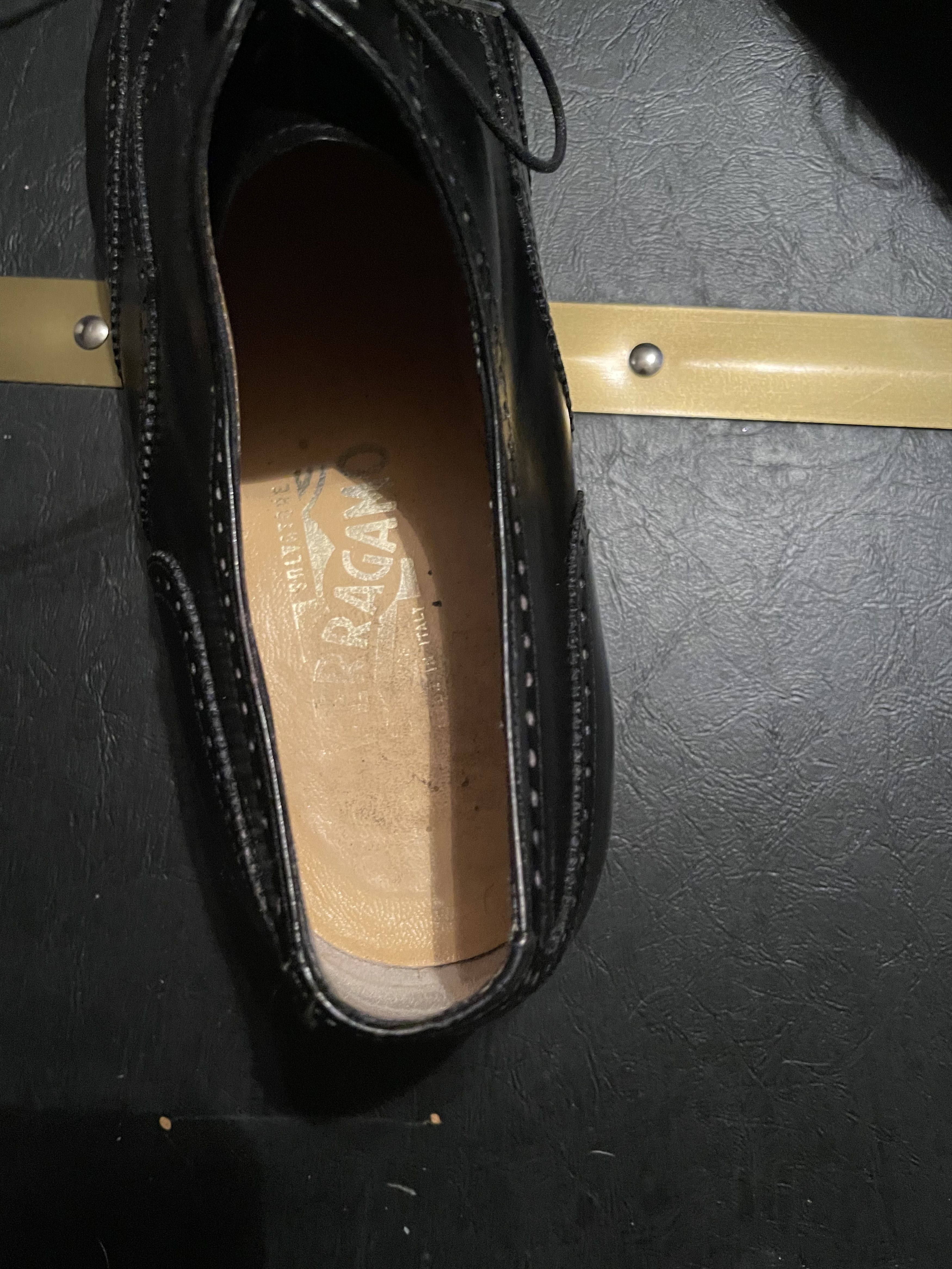 Salvatore Ferragamo Salvatore Ferragamo Black Leather Wingtip Oxford Shoes 9 Size US 9 / EU 42 - 6 Thumbnail
