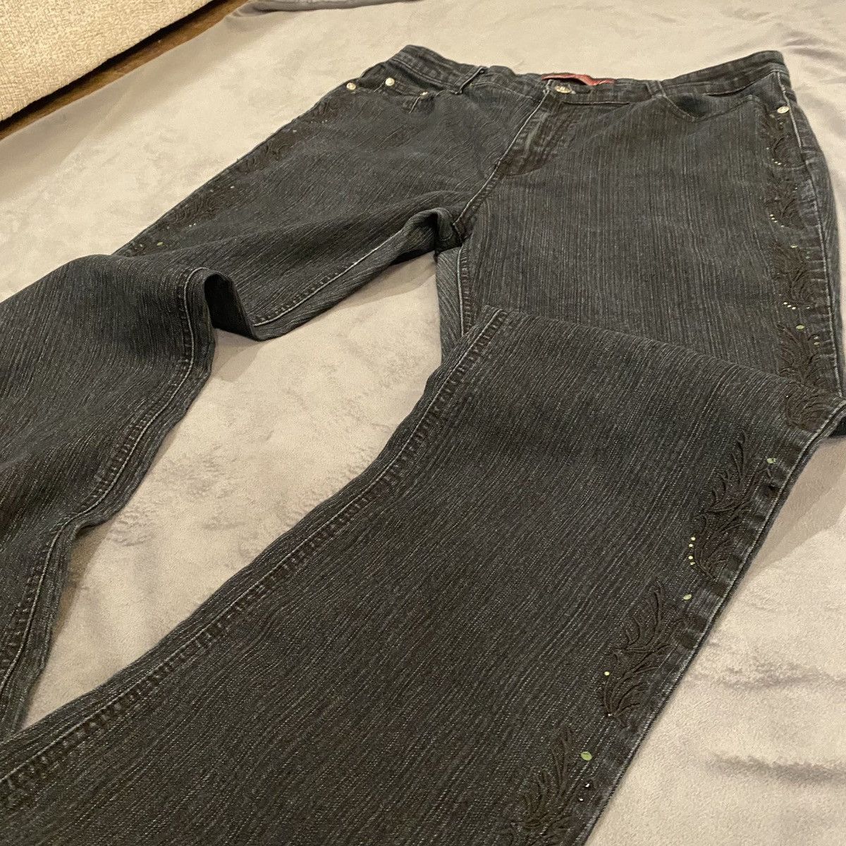 Cos Black floral print cos jeans Size 36" / US 14 / IT 50 - 5 Thumbnail