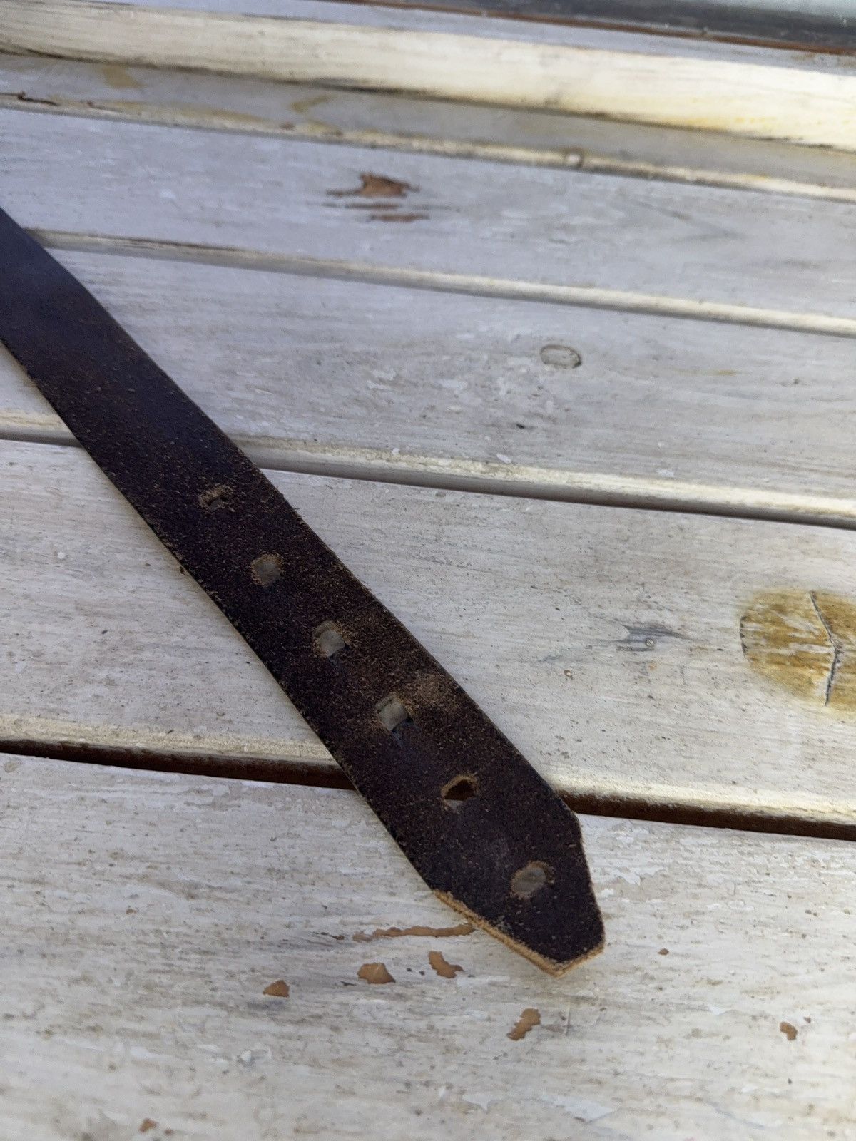 Diesel Vintage Leather Belt Y2K DIESEL Punk Metal Avant Garde Size ONE SIZE - 11 Thumbnail