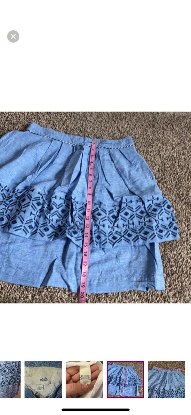 Anthropologie Anthropologie odille alpine dream skirt size 8 Size 30" / US 8 / IT 44 - 6 Thumbnail