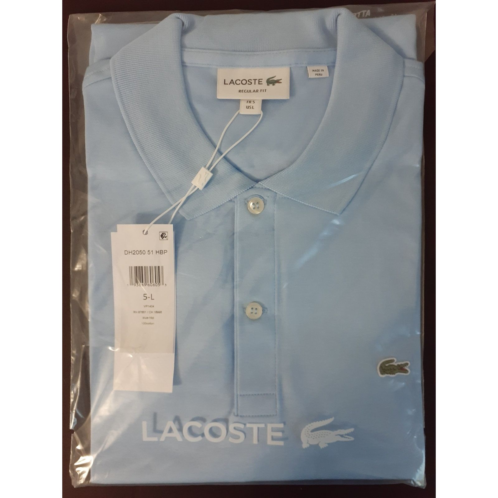 Lacoste Lacoste Mens Pima Jersey Interlock Polo Overview Blue L Size US L / EU 52-54 / 3 - 2 Thumbnail