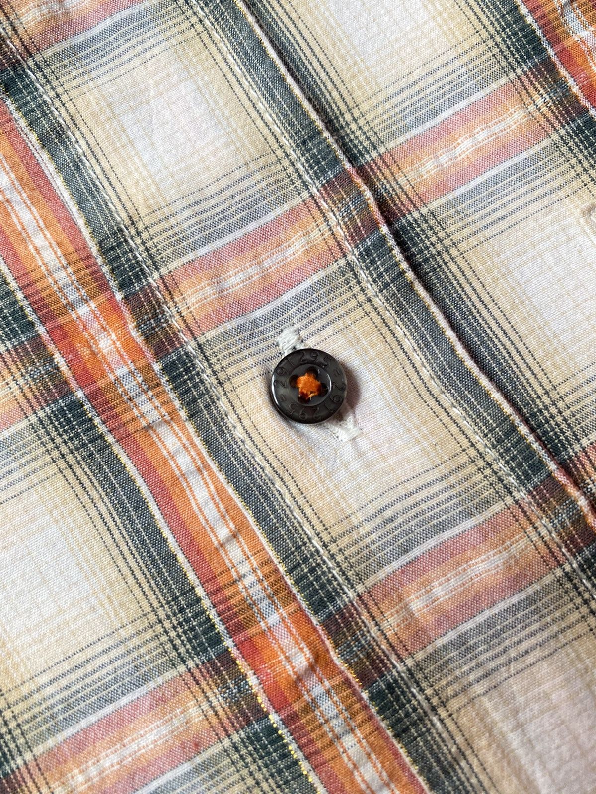 291295=Homme 291295 HOMME Plaid Shirt Button Size US M / EU 48-50 / 2 - 6 Thumbnail