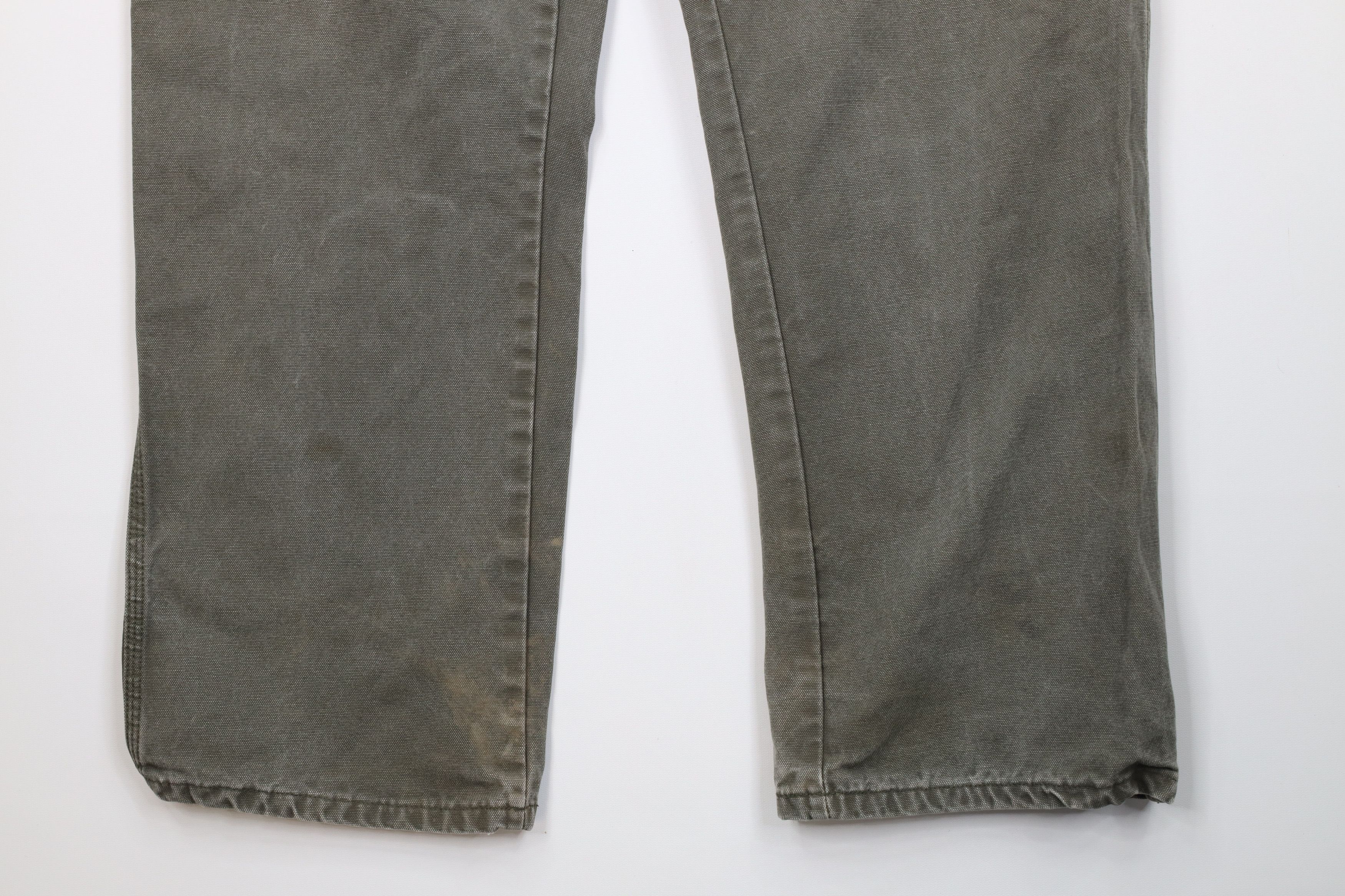 Dickies Vintage Dickies Canvas Wide Leg Dungaree Pants Green Cotton Size US 44 / EU 60 - 4 Thumbnail