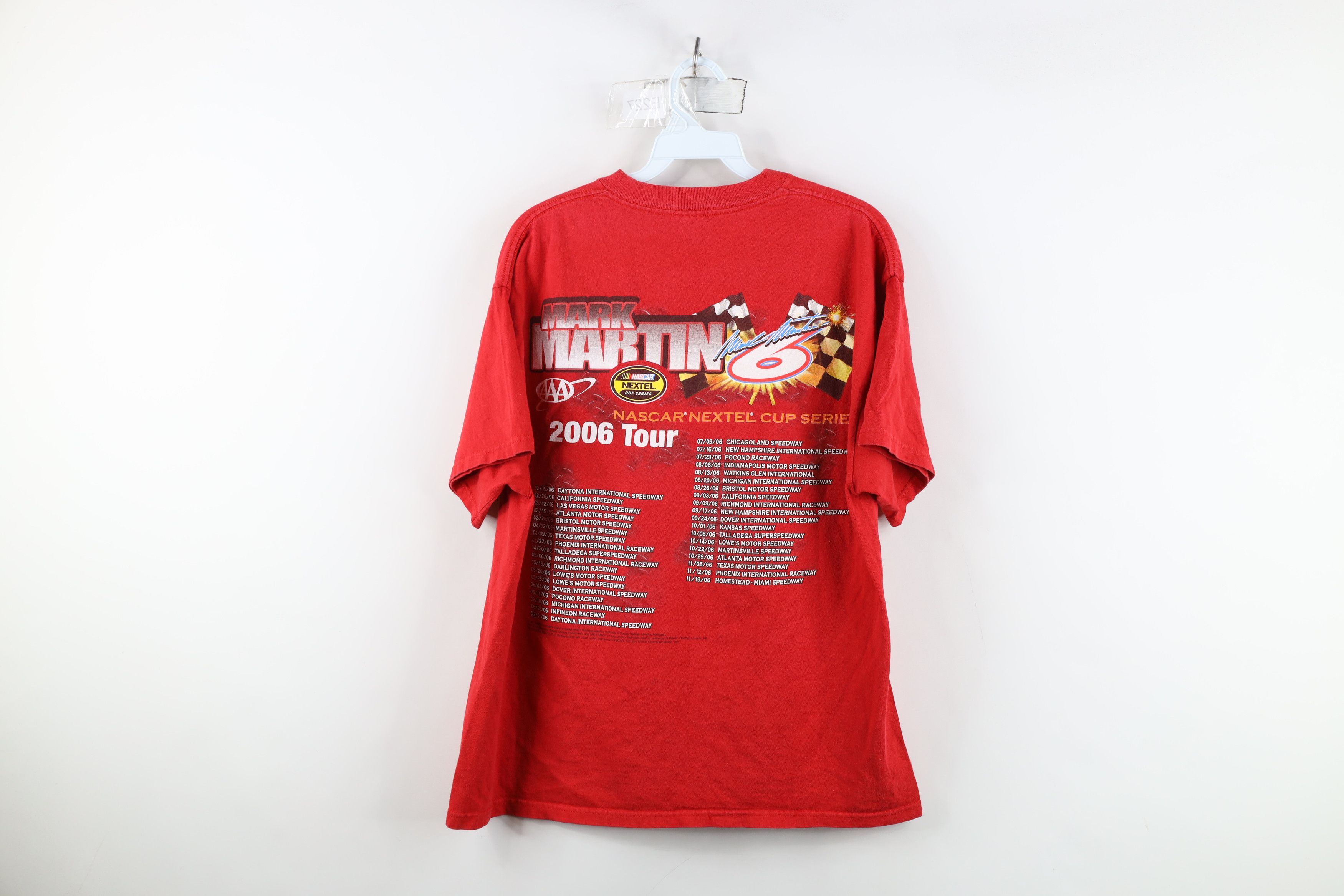 Vintage Vintage Y2K 2006 Nascar Mark Martin Racing T-Shirt Red Size US L / EU 52-54 / 3 - 15 Thumbnail