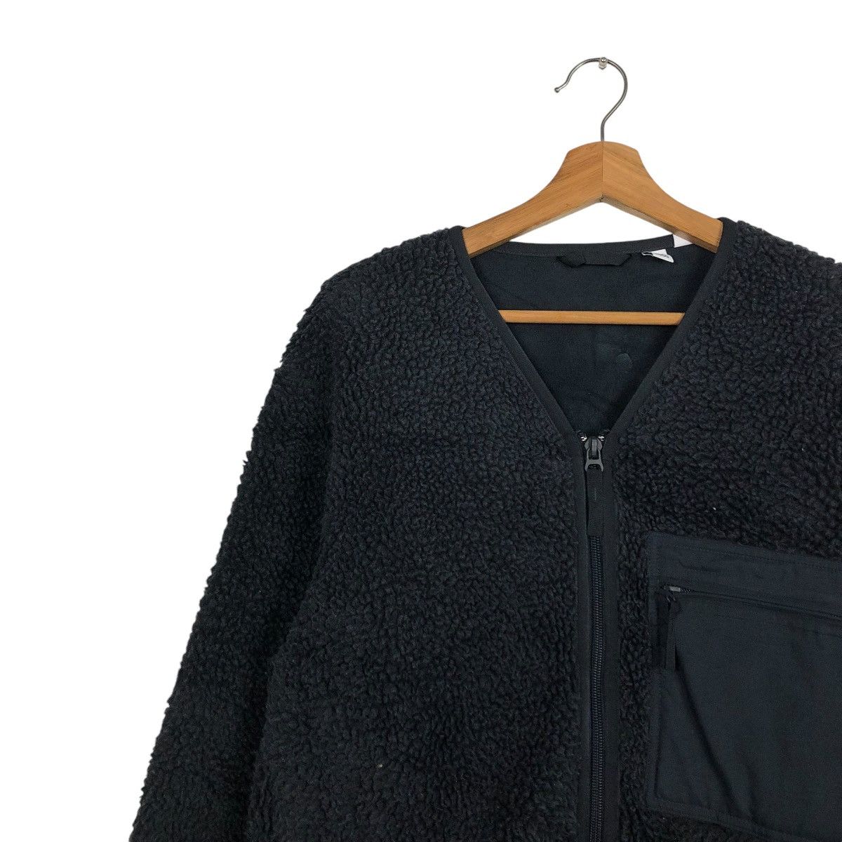 Japanese Brand 🔥FLEECE SHERPA DIP PILE JACKET ZIPPER UNIQLO UNDERCOVER Size US S / EU 44-46 / 1 - 8 Thumbnail