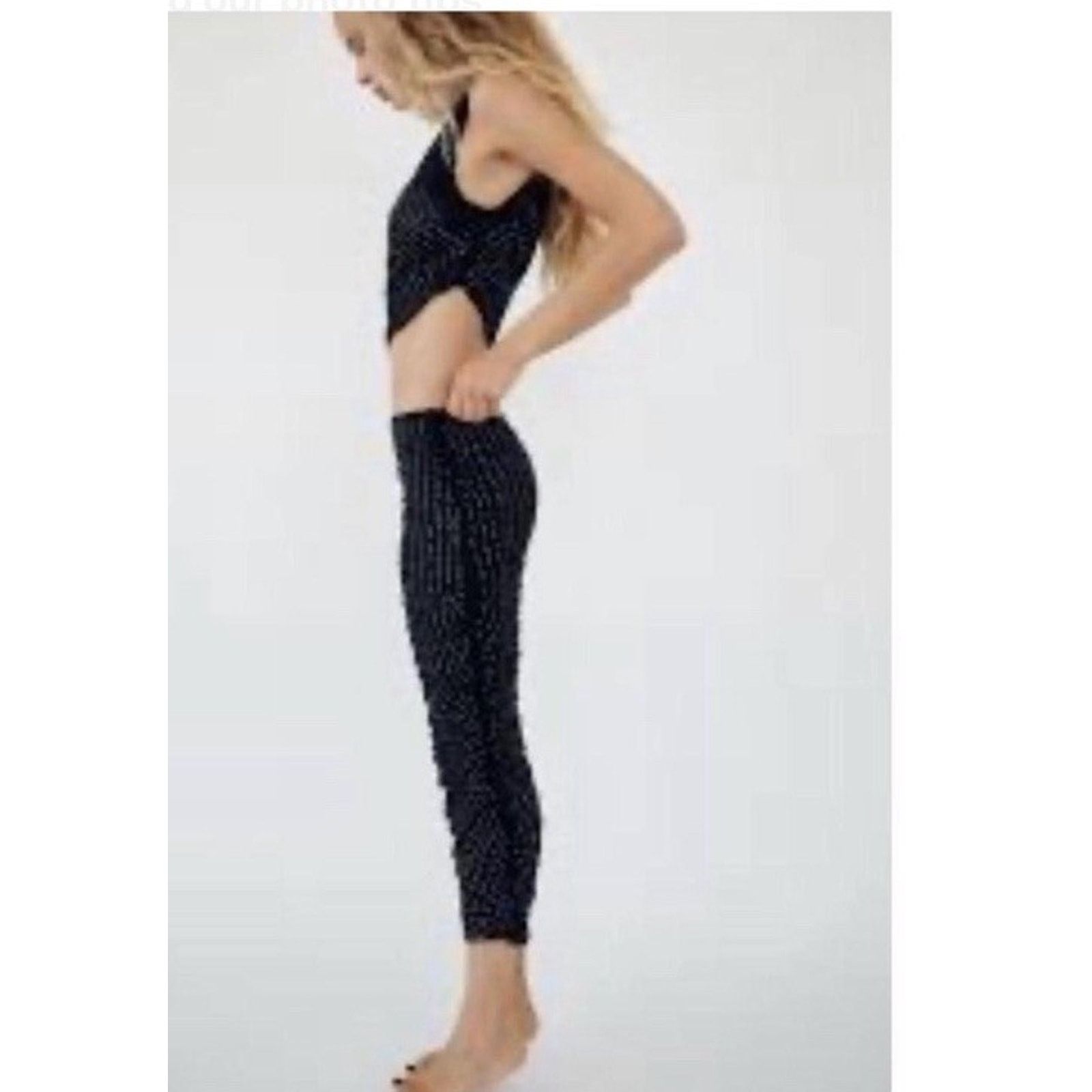 Zara Zara Black Tulle Rhinestones Mermaid Maxi Skirt Size S Siren Size 24" / US 00 / IT 34 - 5 Thumbnail