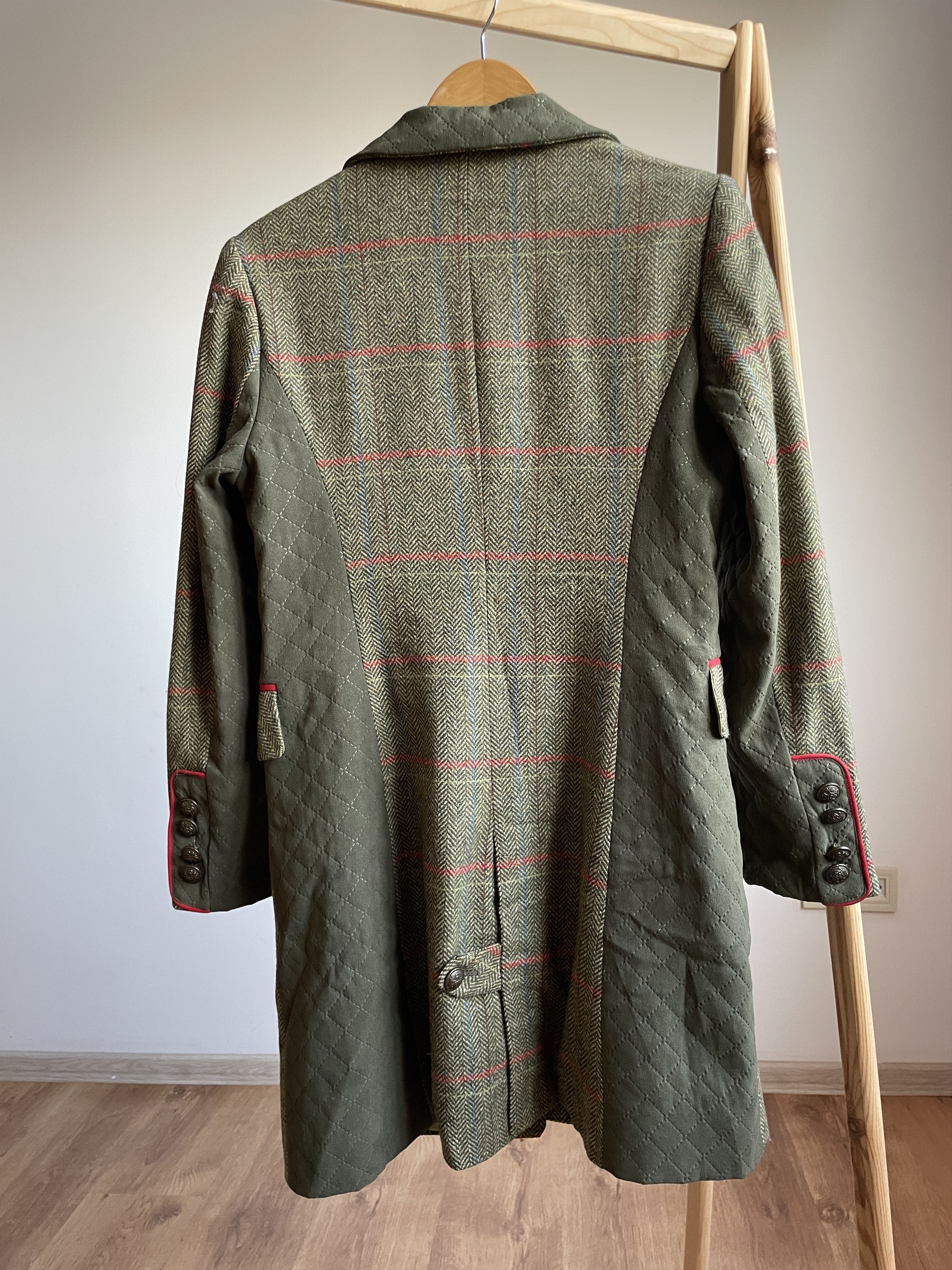 Other Bariloche Alysa Womens Country Herringbone Tweed Coat Size S / US 4 / IT 40 - 2 Thumbnail