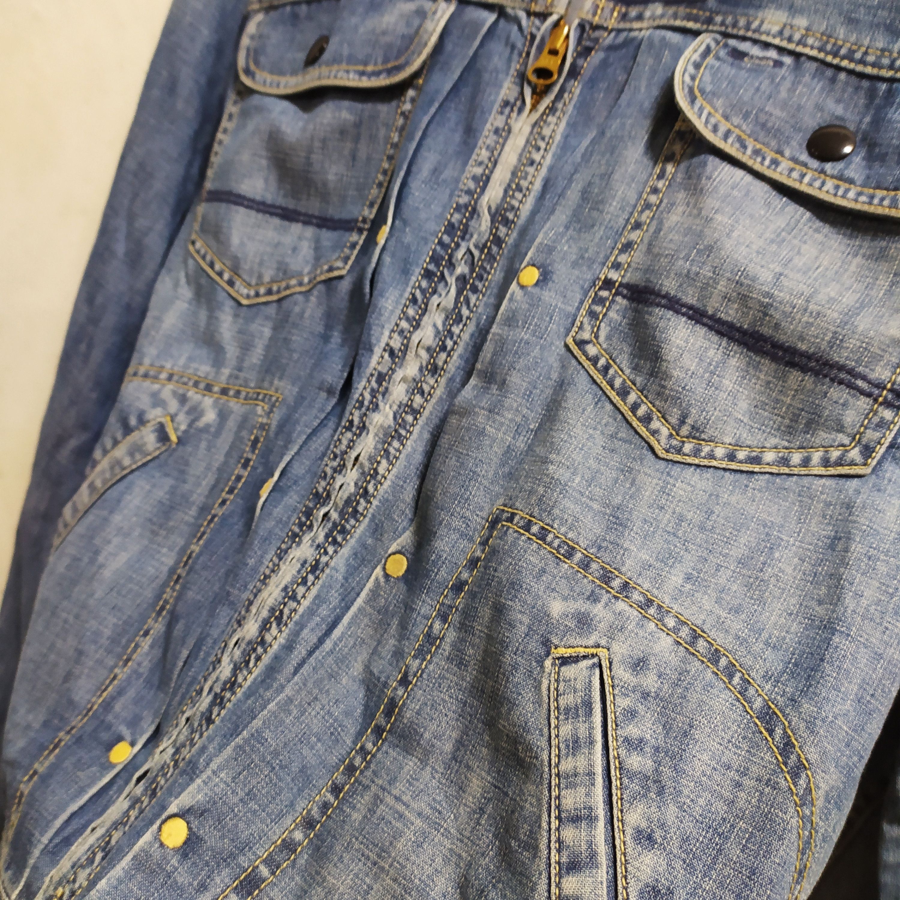 Polo Ralph Lauren × Vintage VTG Polo Jeans Company by Ralph Lauren Zip Up Denim Jacket Size US L / EU 52-54 / 3 - 5 Thumbnail