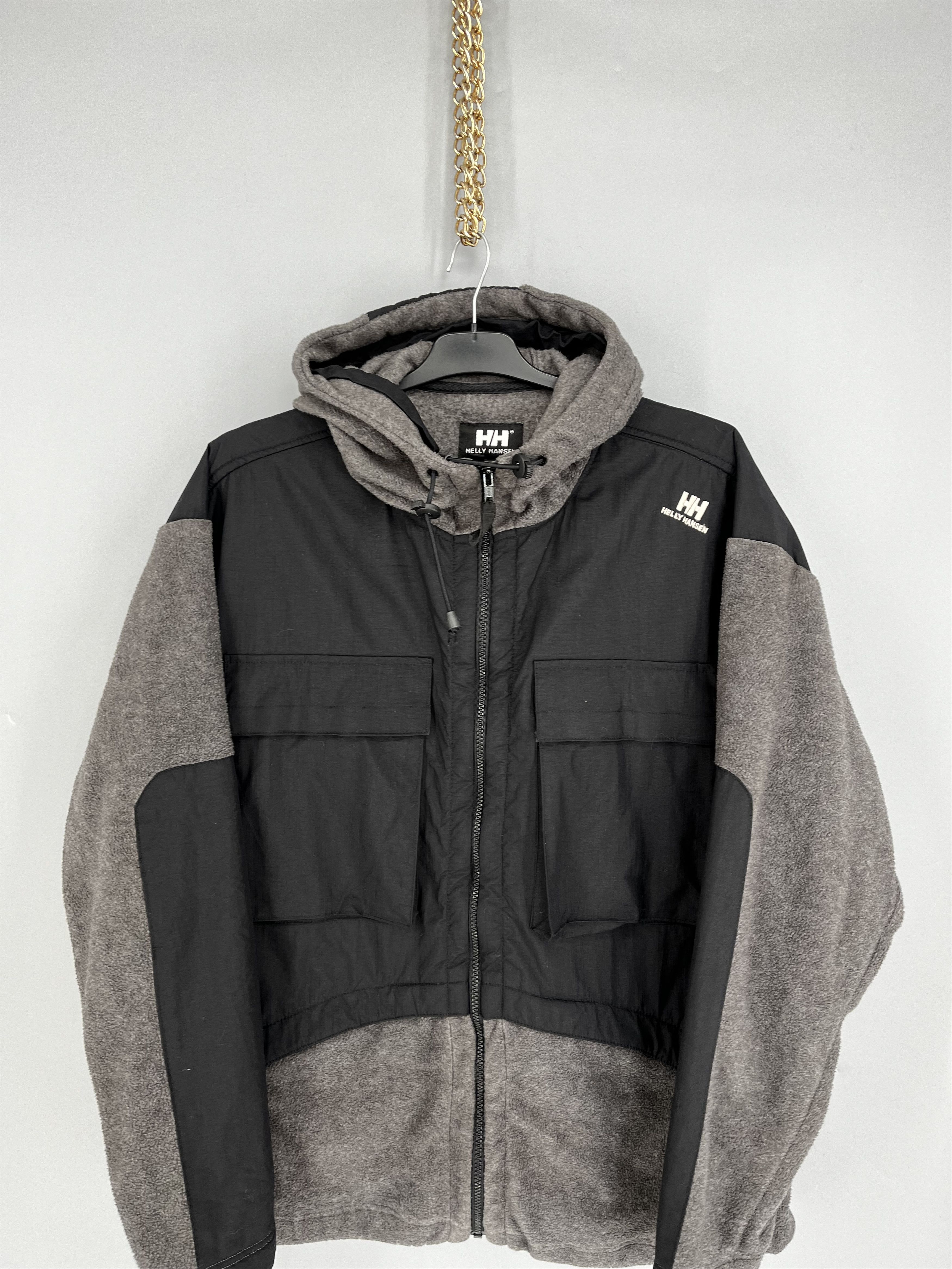 Helly Hansen Vinatge Helly Hansen Drill Fleece Full Zip Hooded Jacket Size US XL / EU 56 / 4 - 6 Thumbnail