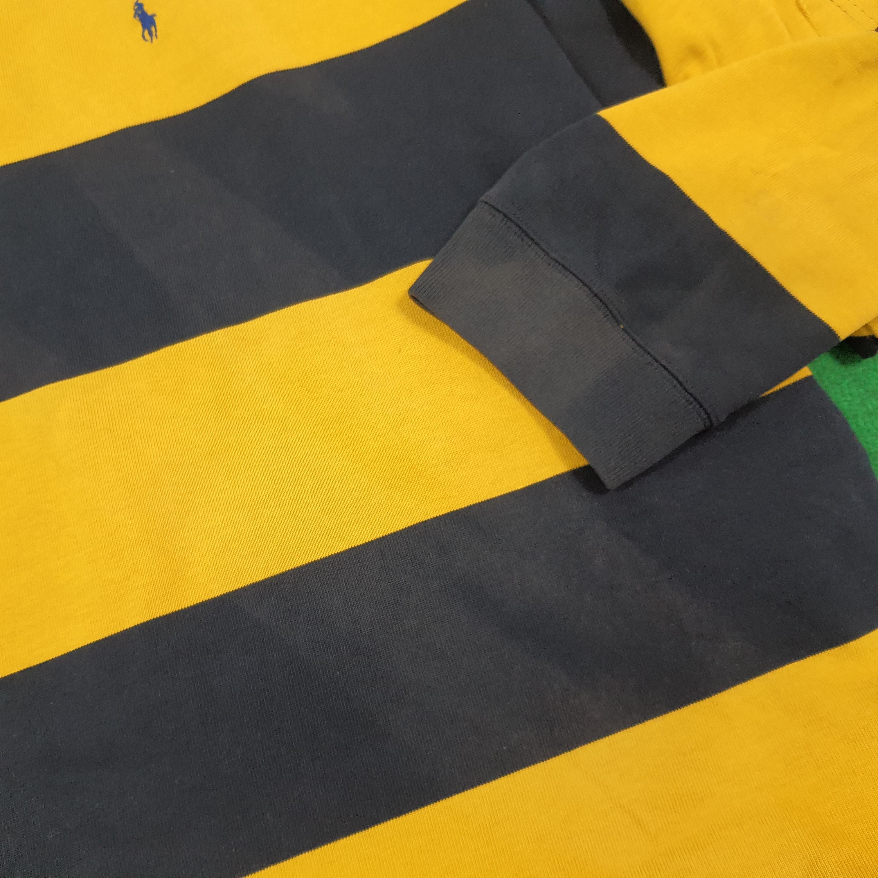 Polo Ralph Lauren Vintage Polo Ralph Lauren Striped Rugby Shirt E1N1 Size US XXL / EU 58 / 5 - 12 Thumbnail