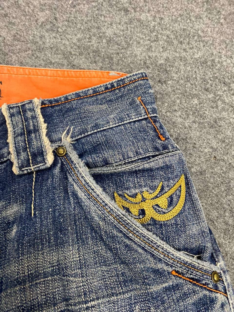 Japanese Brand berik japanese brands distressed style denim nice design Size US 35 - 9 Thumbnail