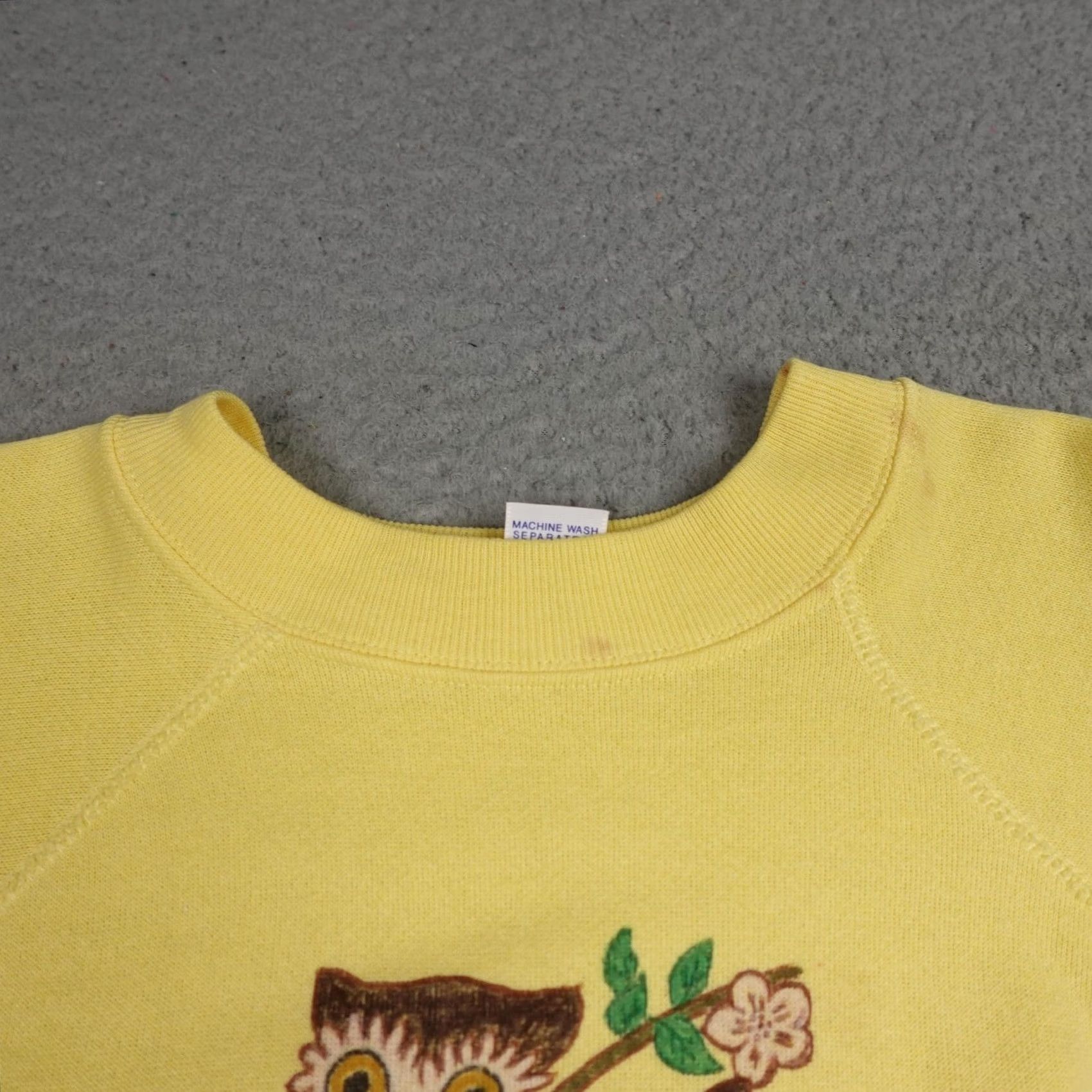 Vintage VINTAGE Pannill Sweatshirt Womens Large Yellow Owl Graphic 80s USA Ultra Sweats Size L / US 10 / IT 46 - 5 Thumbnail