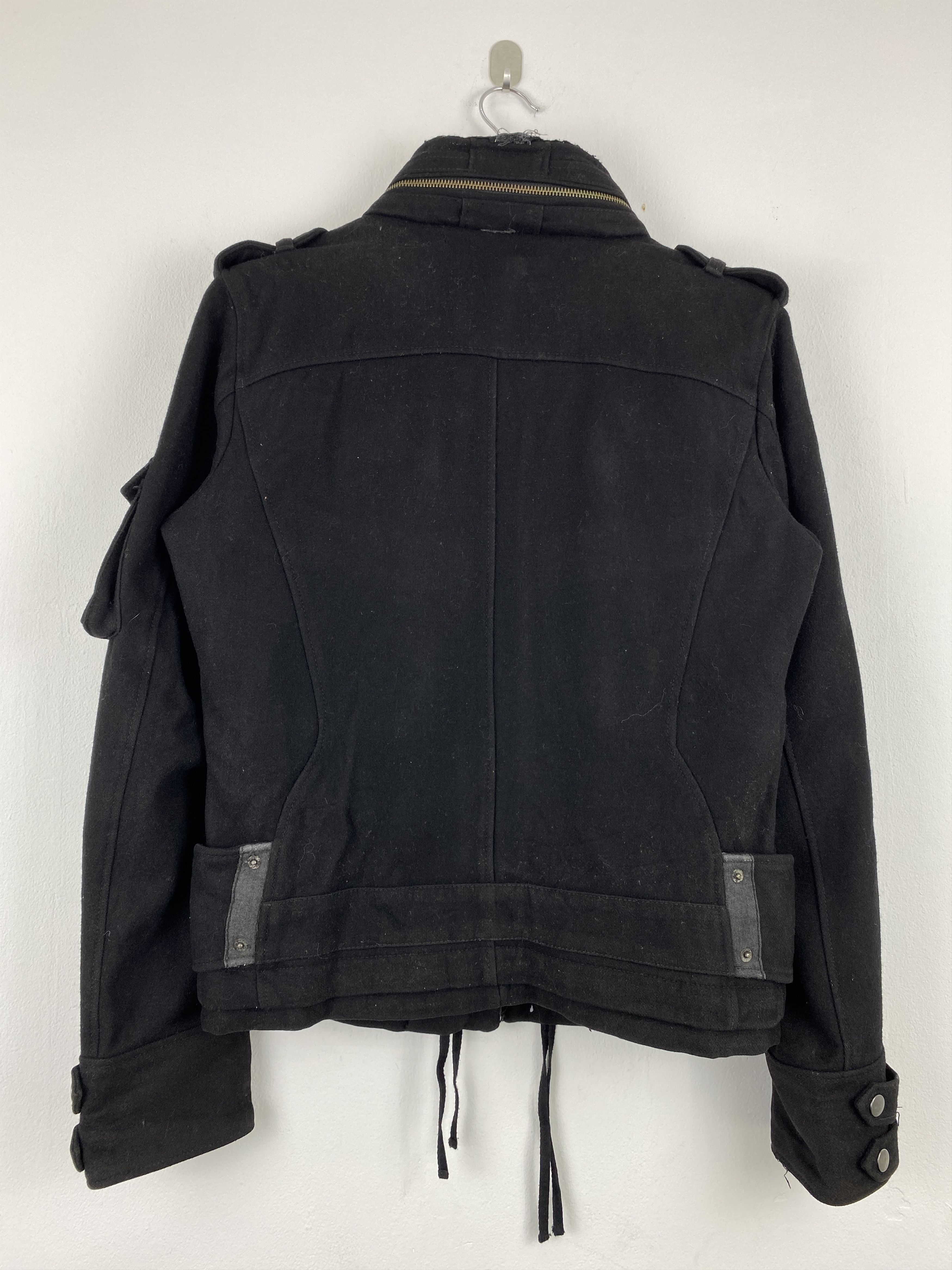 PPFM Vintage PPFM Zipper Ups Wool Punk Jacket Black JZ0003 Size US M / EU 48-50 / 2 - 3 Thumbnail