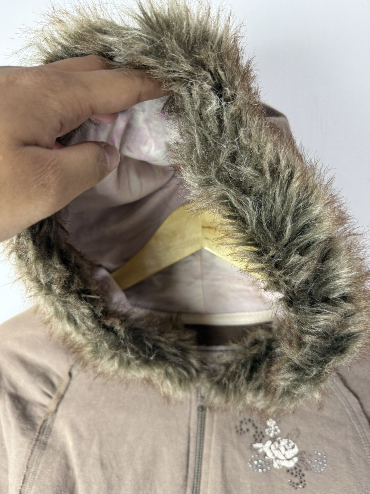 Hysteric Glamour Mossino fur hoodie brown Ifsixwasnine lgb styled Size US M / EU 48-50 / 2 - 7 Thumbnail