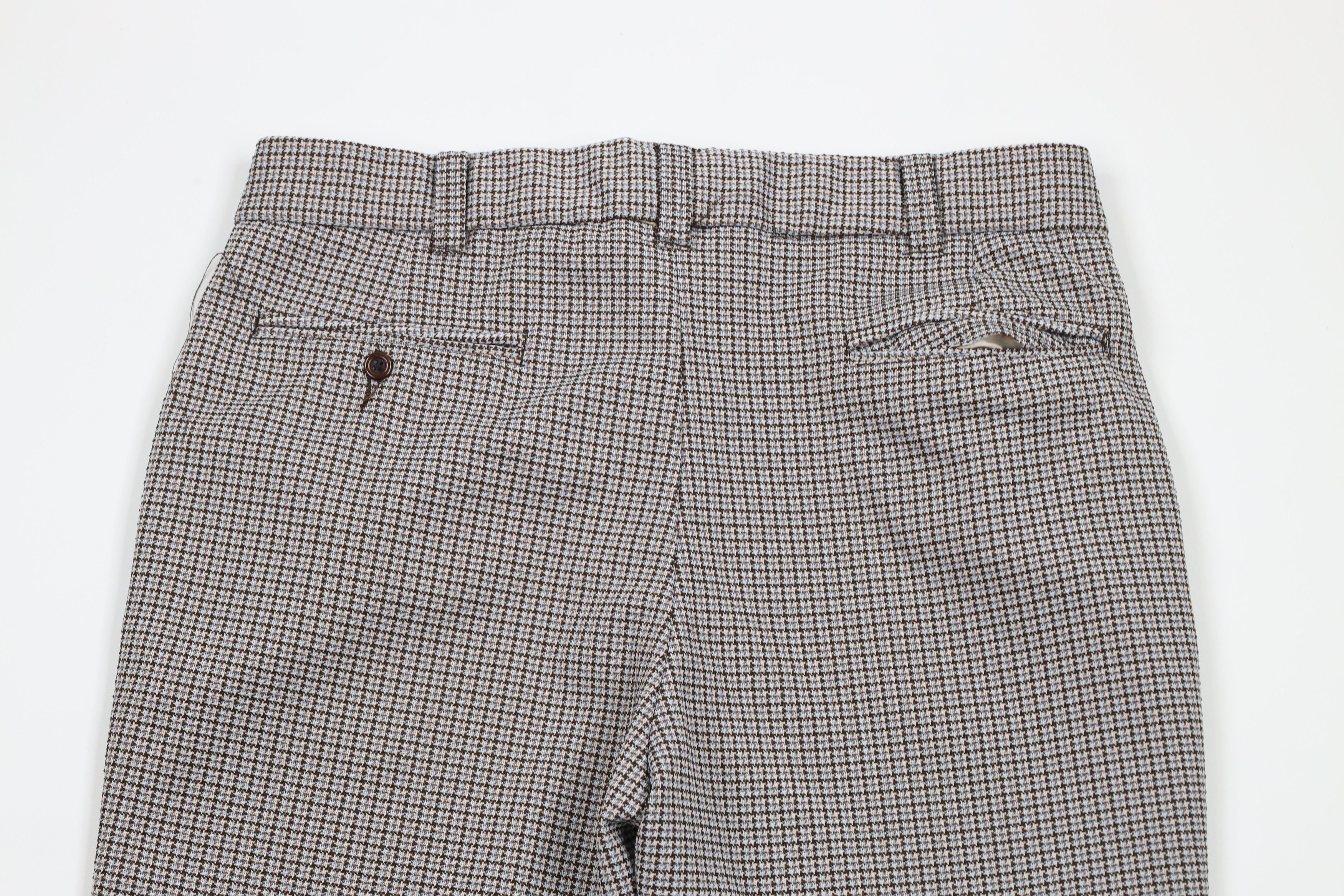 Vintage Vintage 70s Streetwear Knit Houndstooth Bell Bottoms Pants Size US 36 / EU 52 - 10 Thumbnail