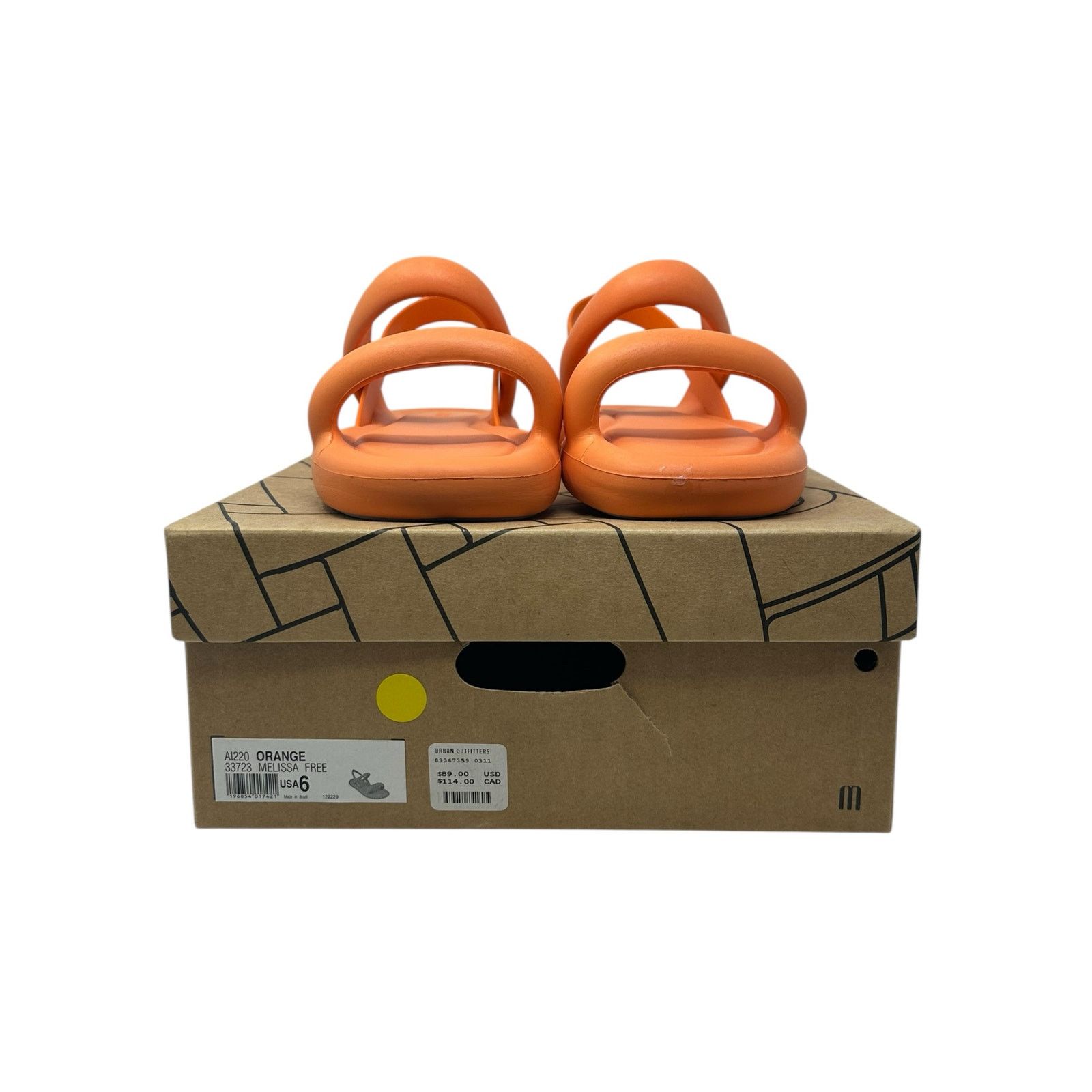 Urban Outfitters Urban Outfitters Melissa Orange Slide Sandal size 6 Size US 6 / IT 36 - 18 Thumbnail