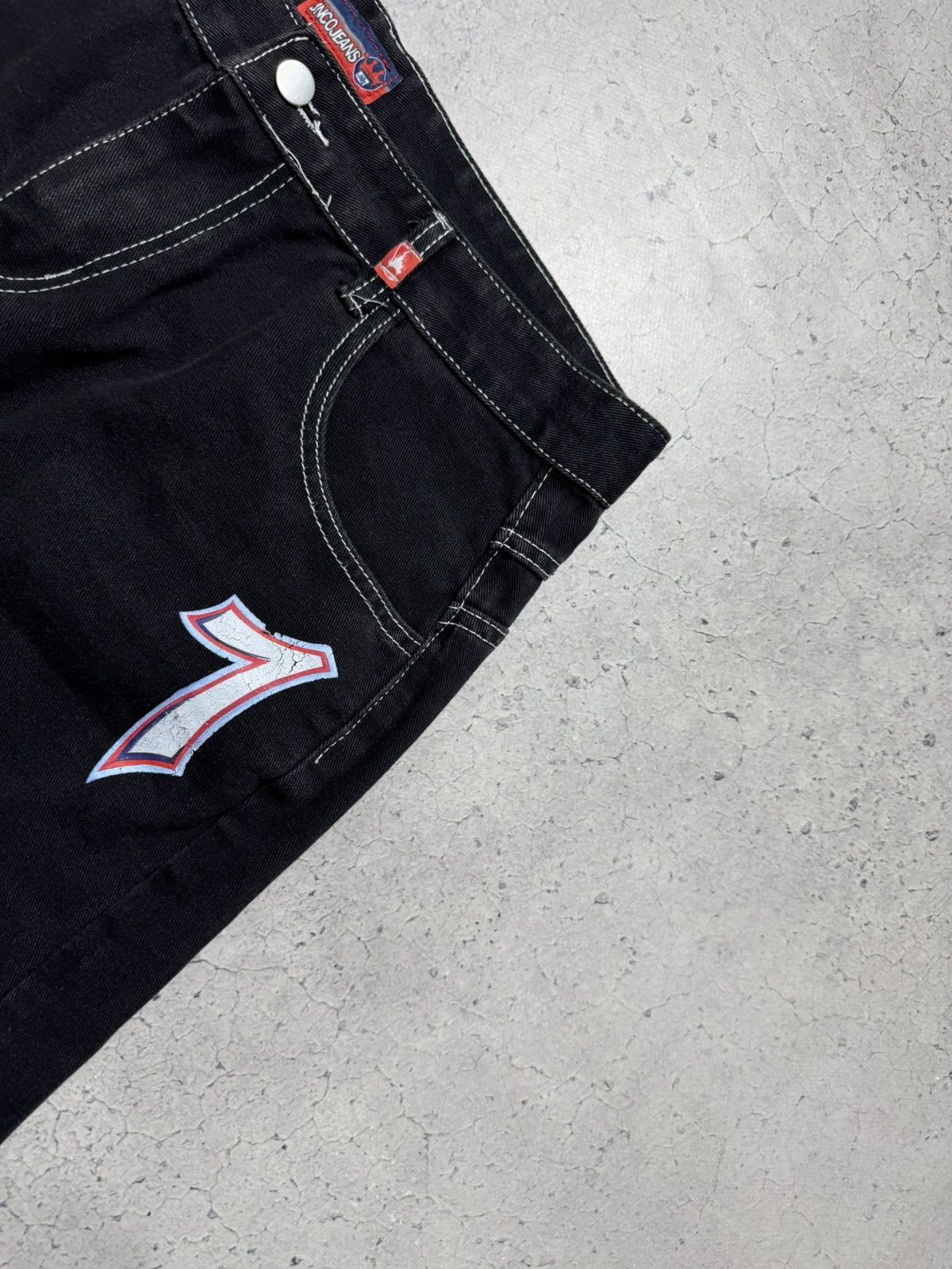 JNCO Jnco Jeans Baggy Rap Skate Shorts Denim #7 Size US 34 / EU 50 - 3 Thumbnail