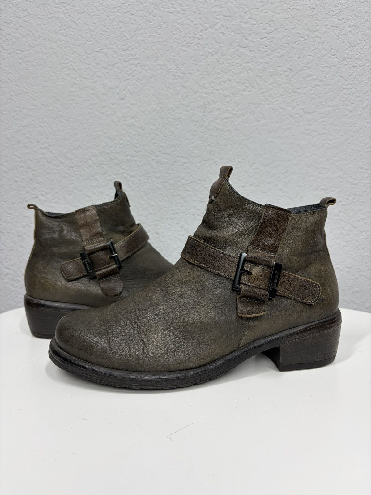 Hedi Slimane Vintage Italian Rangers AS98 Guidi Style Leather Biker Boots Size US 8 / EU 41 - 6 Thumbnail