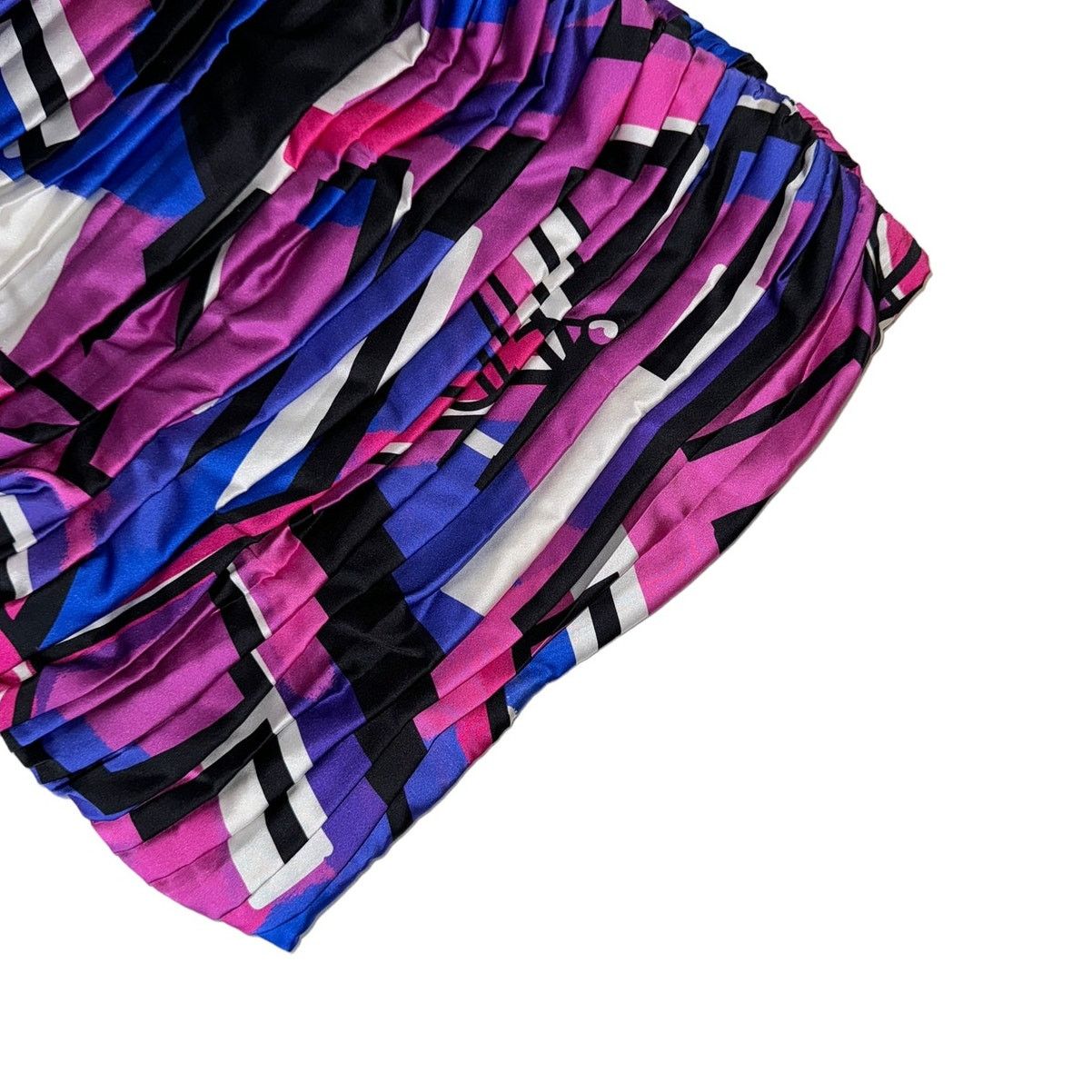 Retrofete Retrofete Elsie Graffiti Pleated Micro Mini Dress Multi Sz M Size M / US 6-8 / IT 42-44 - 7 Thumbnail