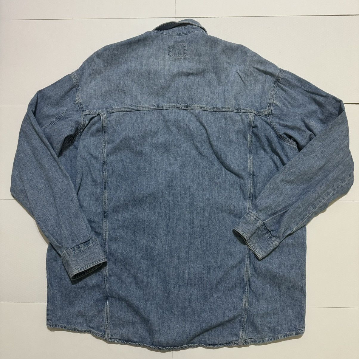 Diesel Diesel Vintage 90’s Denim Shirt Light Blue Jeans Snap Button Size US XL / EU 56 / 4 - 6 Thumbnail