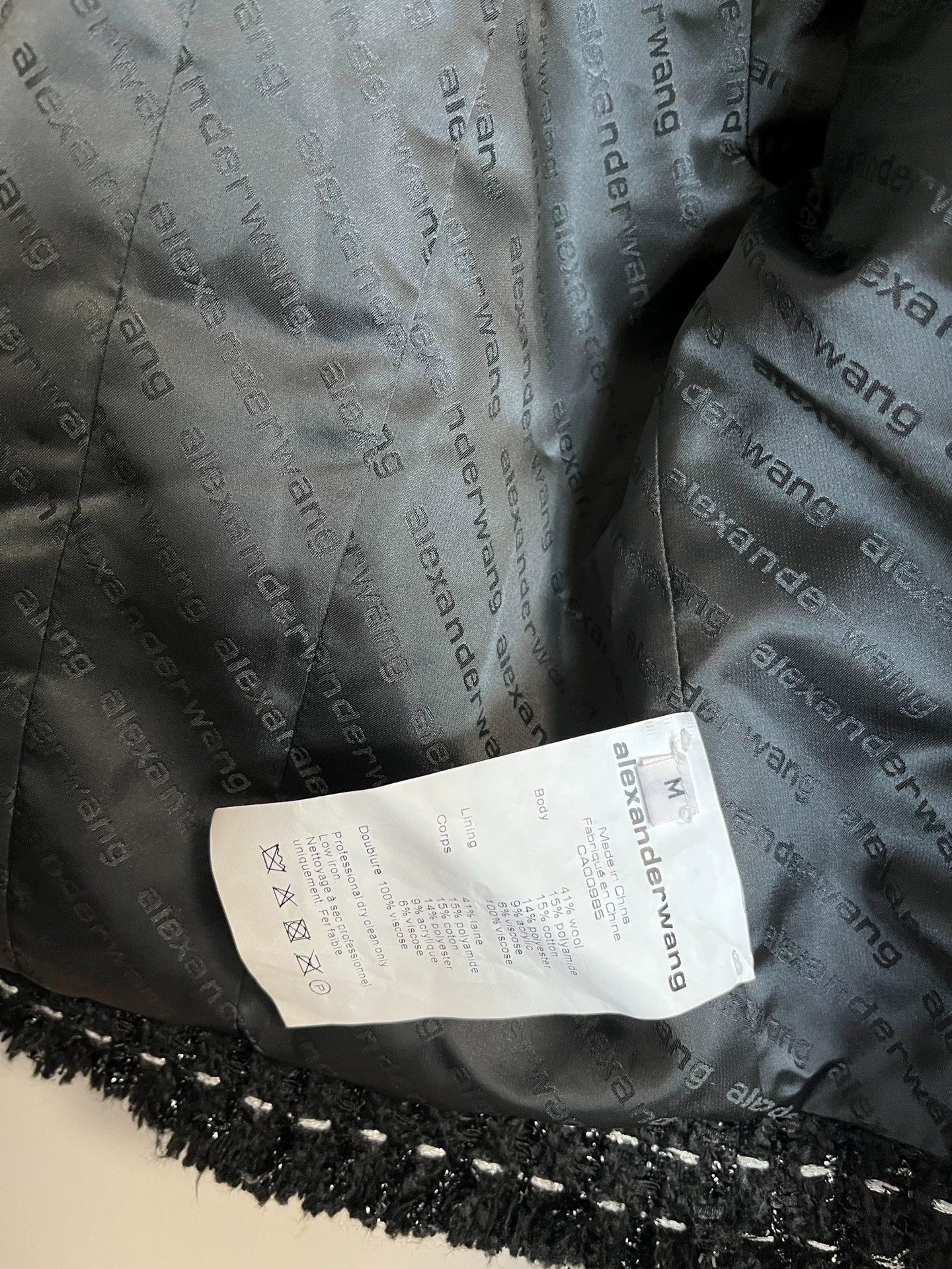 Alexander Wang Alexander Wang short tweed jacket M 98 new Size M / US 6-8 / IT 42-44 - 3 Thumbnail