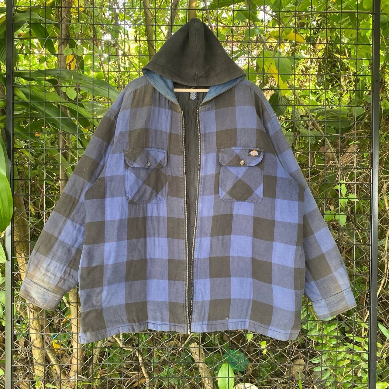 Dickies × Vintage Vtg Diekies Checkered Baggy Outdoor Jacket Size US XXL / EU 58 / 5 - 1 Thumbnail