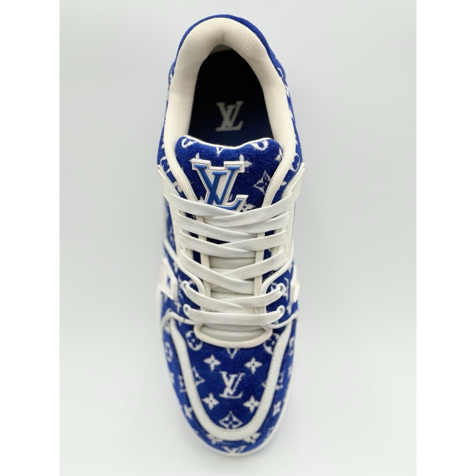 Louis Vuitton Louis Vuitton Trainer ' Blue Monogram ' | SUPER CLEAN! Size US 9.5 / EU 42-43 - 5 Thumbnail